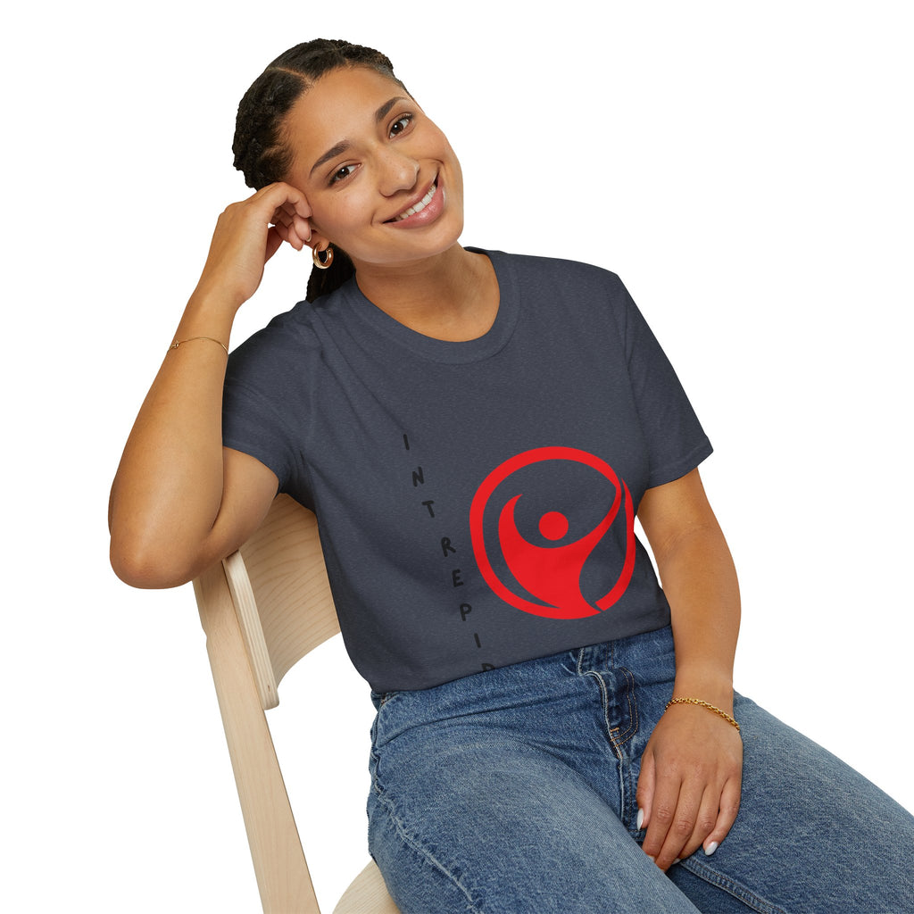 Intrepid Red Human Emblem T-Shirt | Empowerment Logo Tee