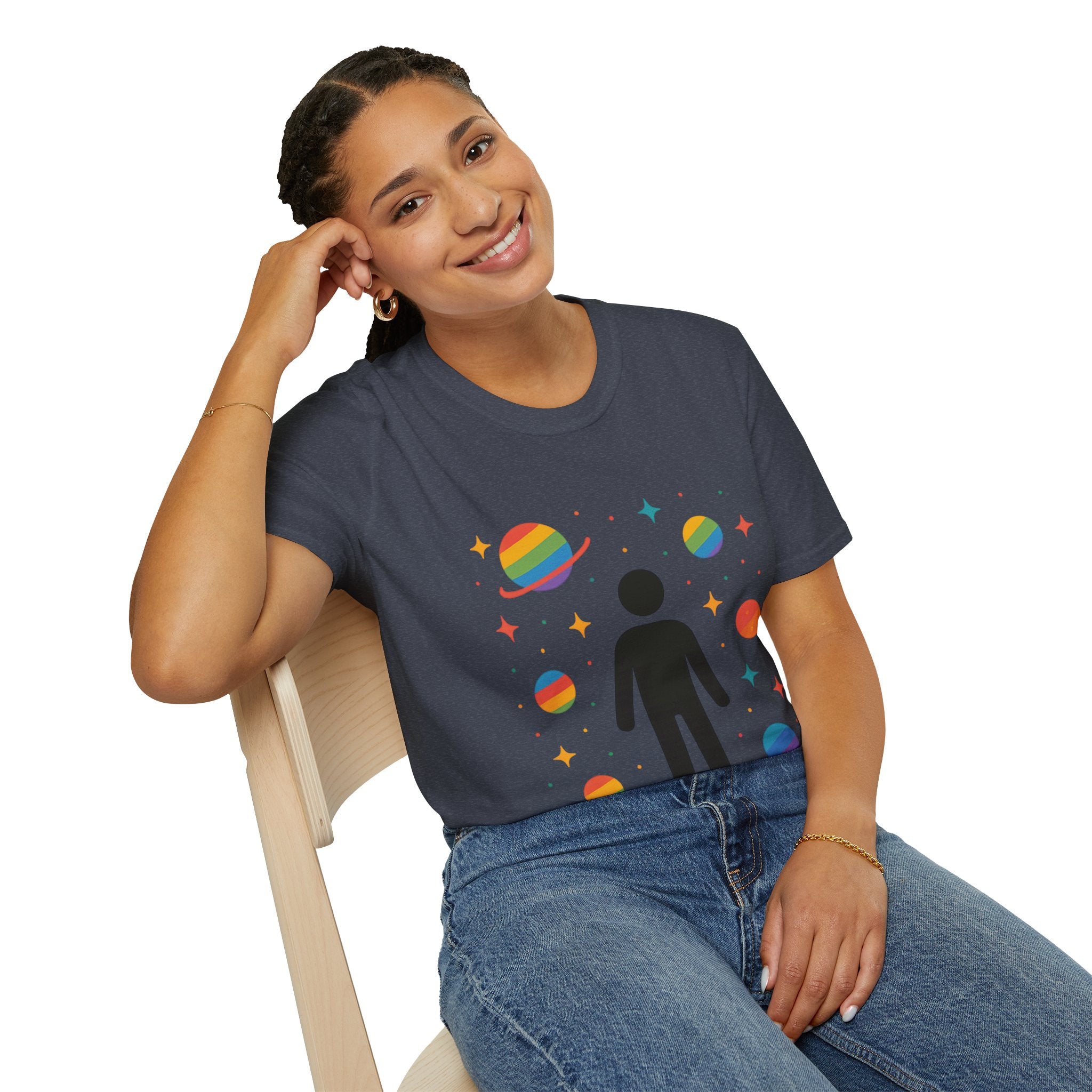 Cosmic Vibe Unisex T-Shirt - Space, Pride, Galaxy,