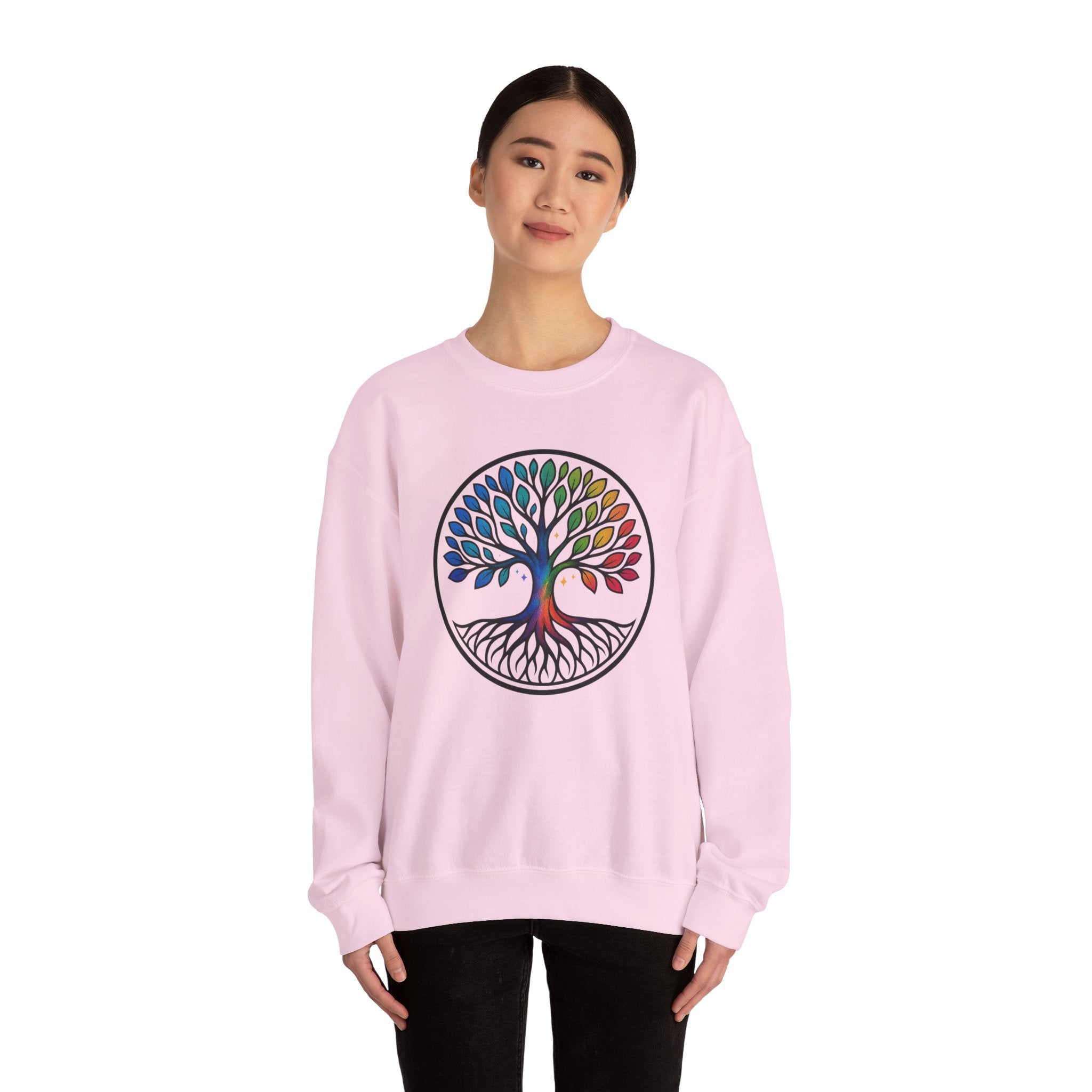 Rainbow Tree of Life Graphic Crewneck sweatshirt