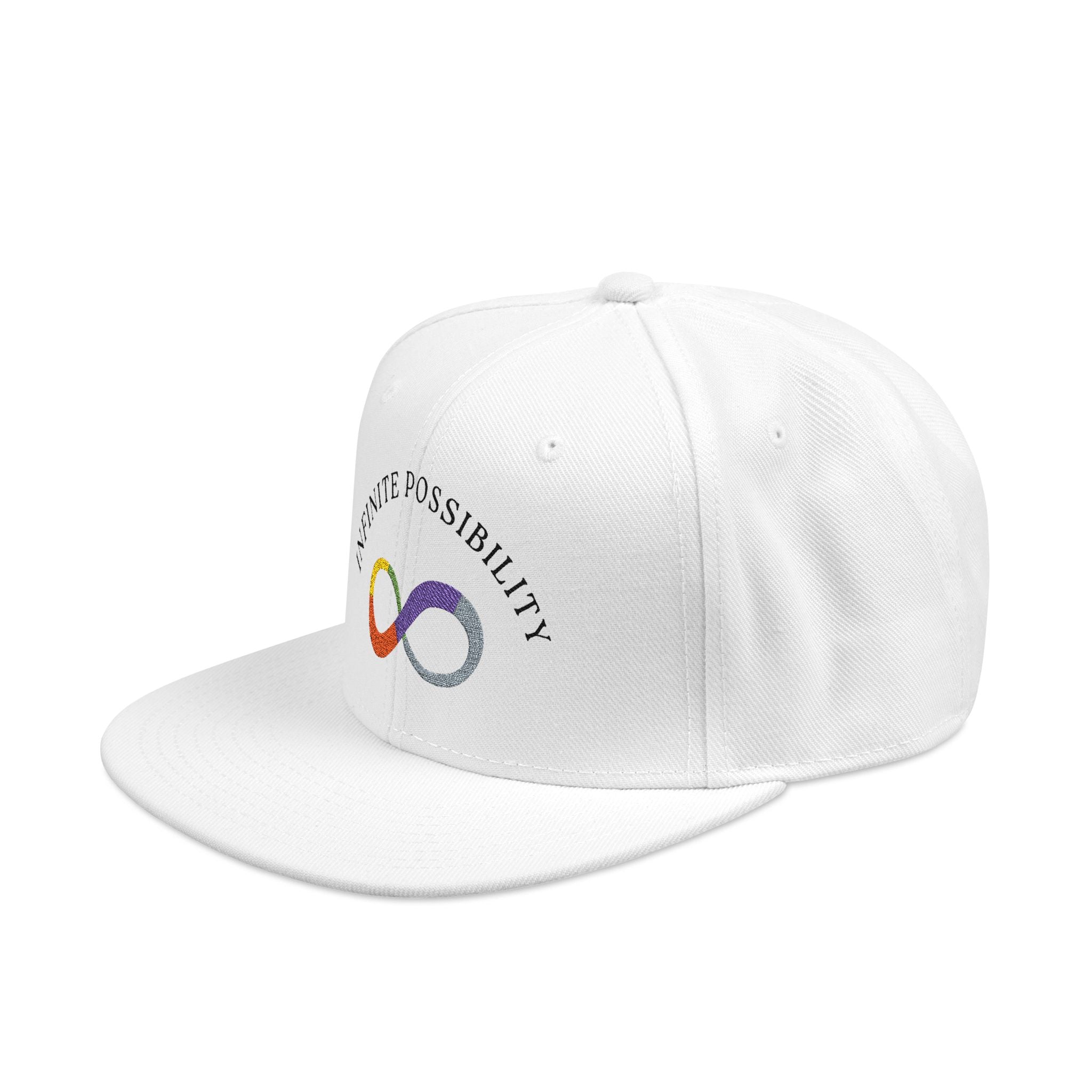 Infinite Possibilities Colorful Infinity Snapback Hat, Embroidered  Unisex Adjustable Cap,