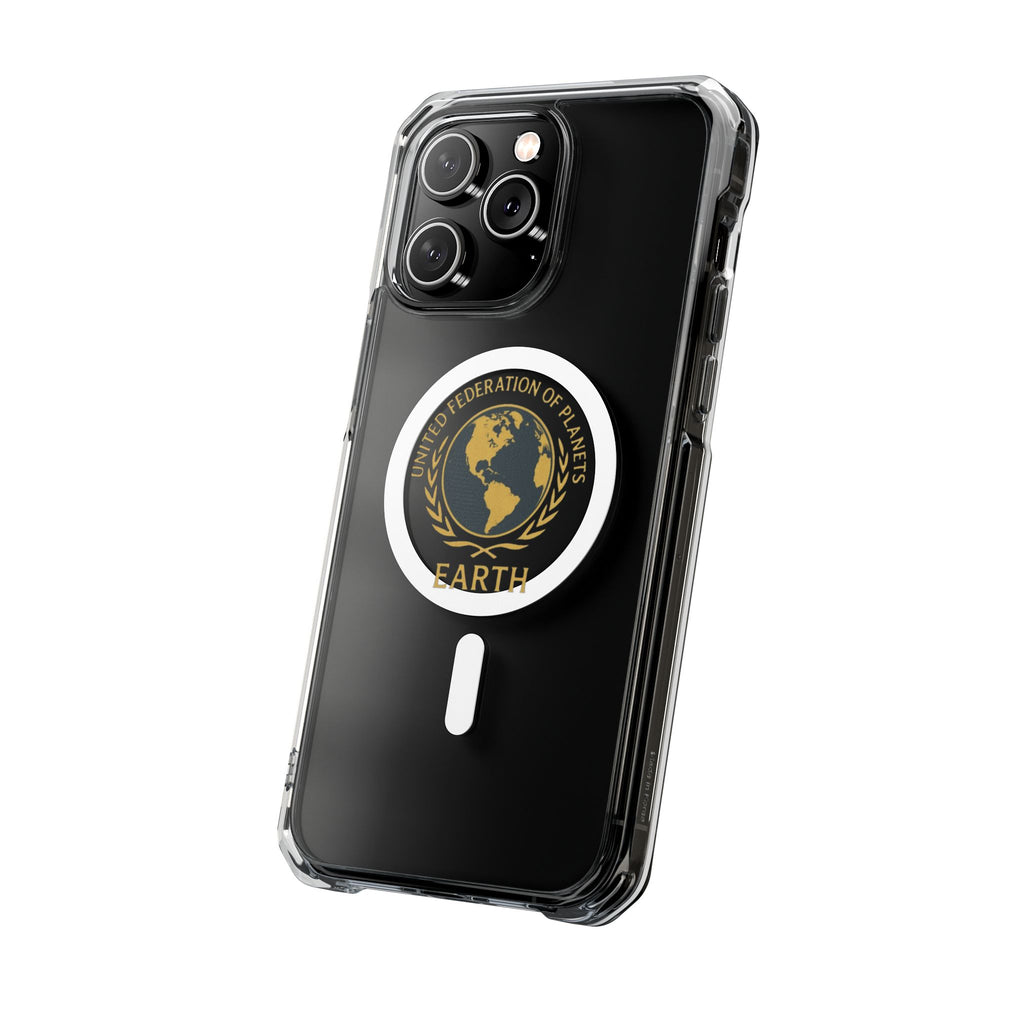 United Federation of Planets Earth Logo Magnetic Clear Case | Phone Case