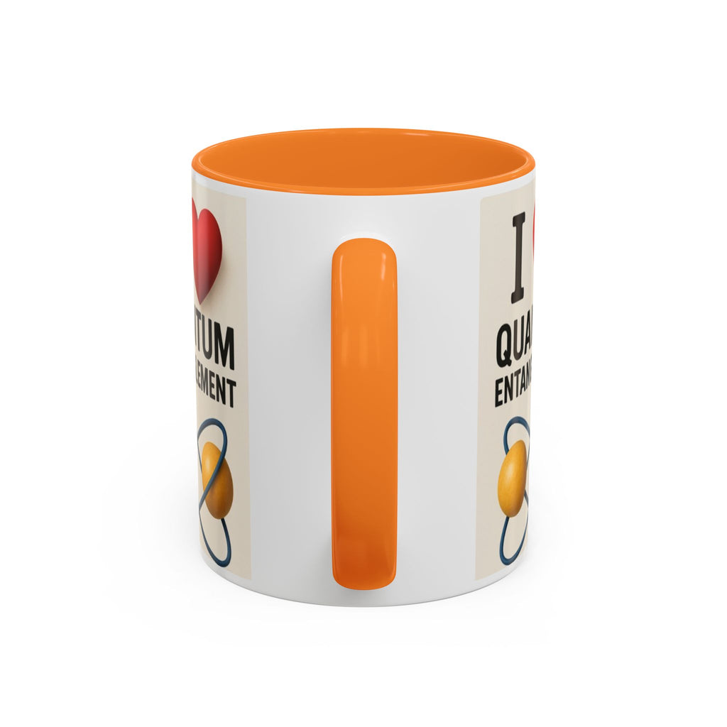 I Love Quantum Entanglement Mug – Science Nerd Coffee Mug
