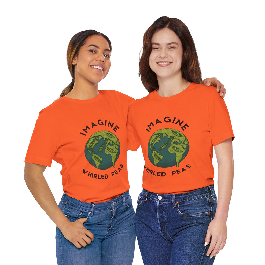 Imagine Whirled Peas Short Sleeve Tee, Eco-Friendly T-Shirt