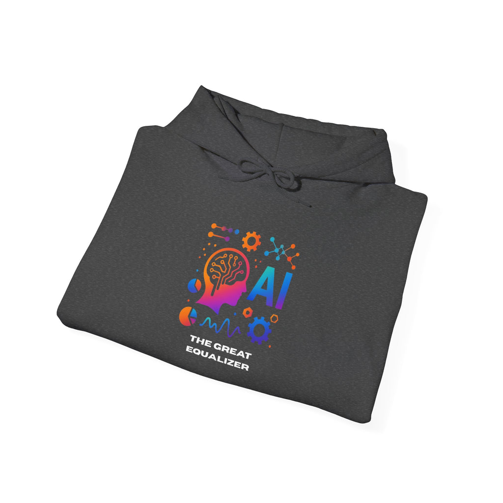 AI-Inspired Unisex Heavy Blend Hoodie, Cozy Sweatshirt