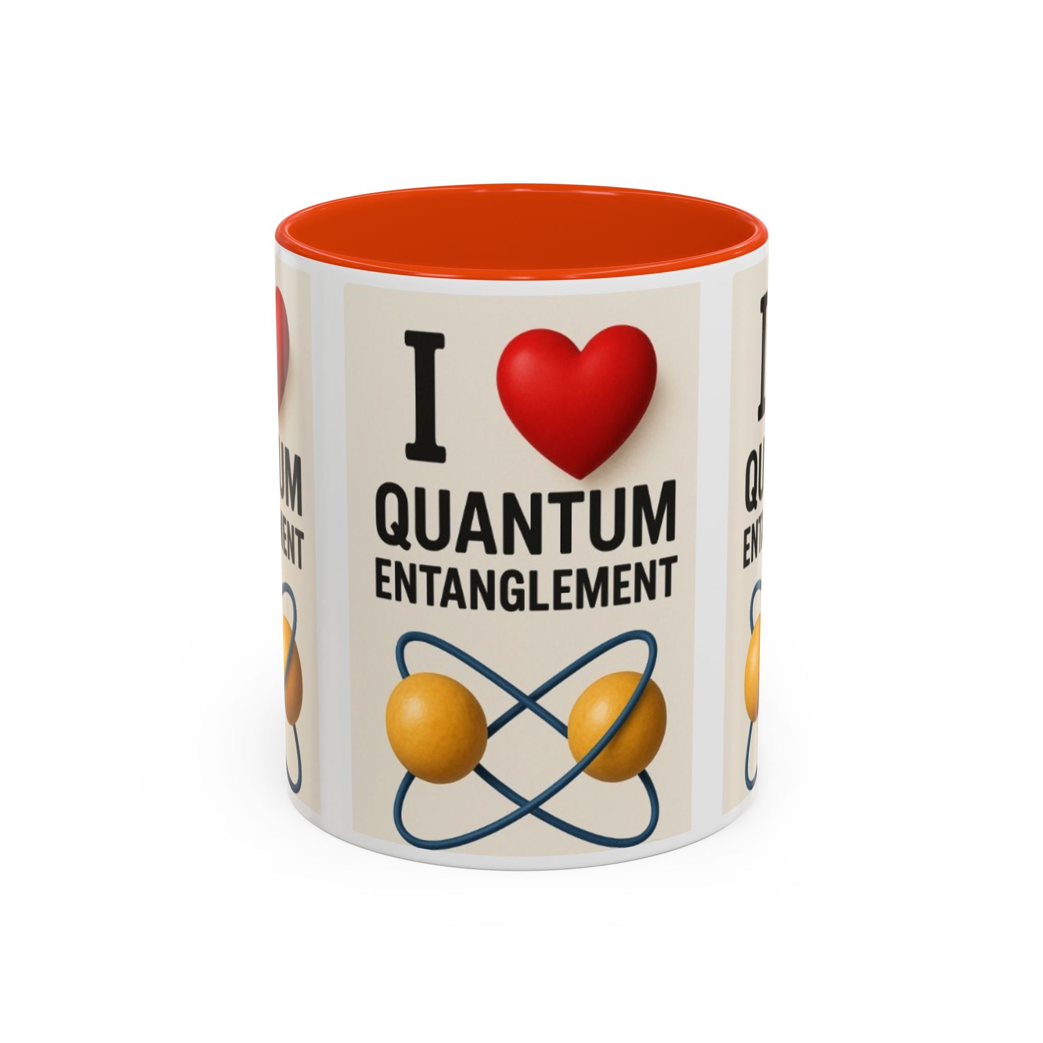 I Love Quantum Entanglement Mug – Science Nerd Coffee Mug