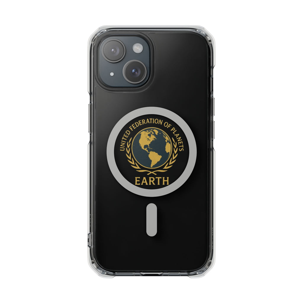 United Federation of Planets Earth Logo Magnetic Clear Case | Phone Case