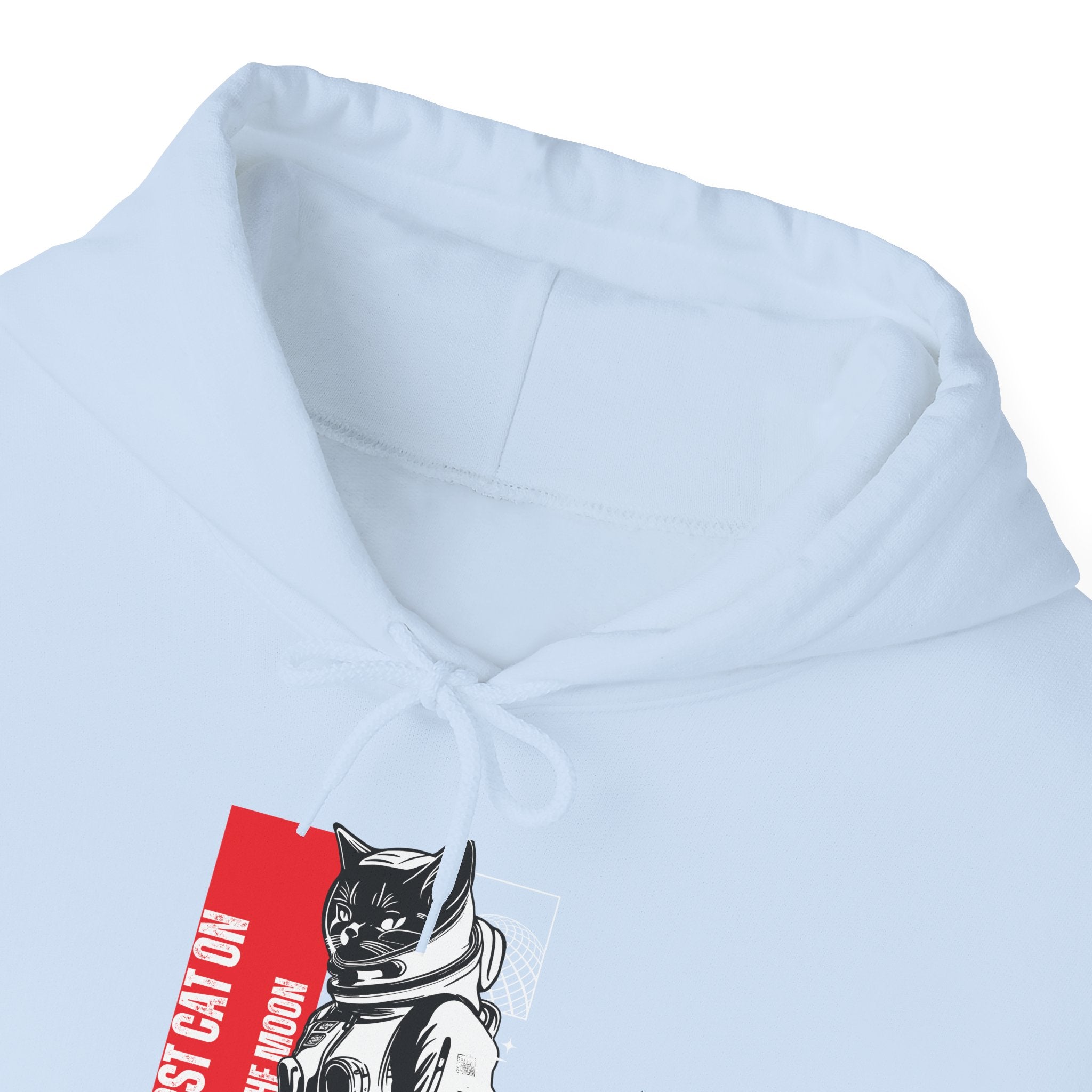 First Cat on the Moon Buzz Pawldrin Astronaut Graphic Unisex Hoodie,