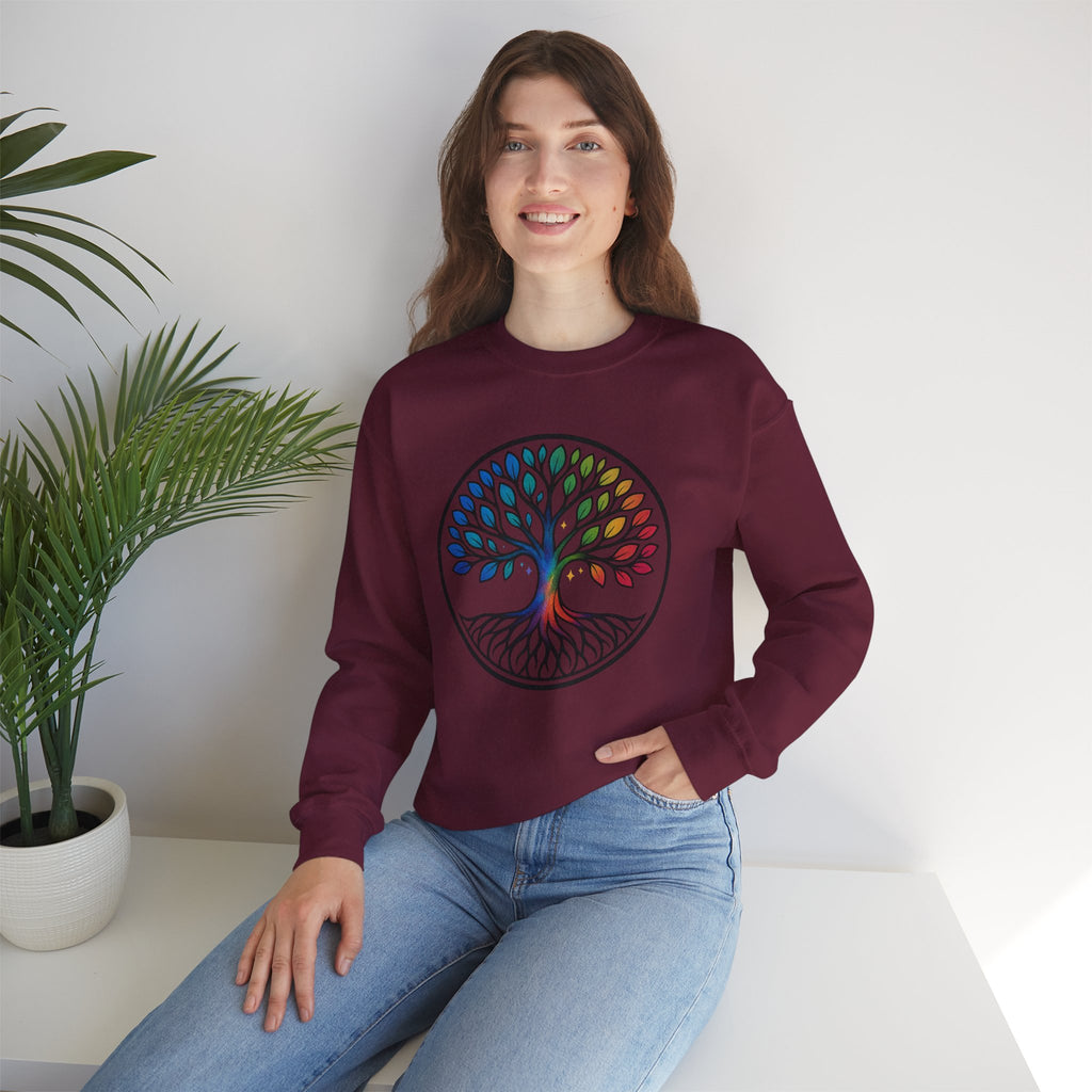Rainbow Tree of Life Graphic Crewneck sweatshirt