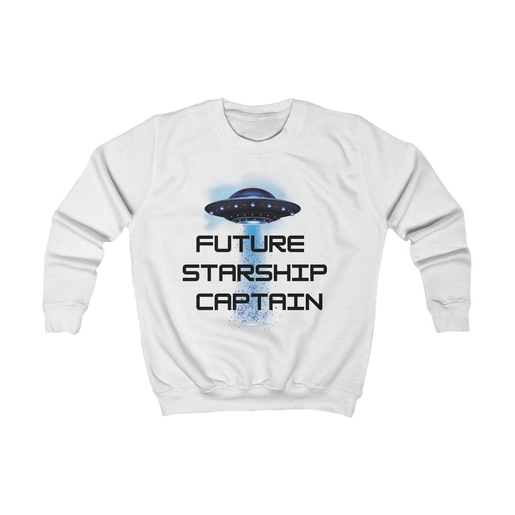 Future Starship Captain kids sweatshirt, Space-Themed Apparel