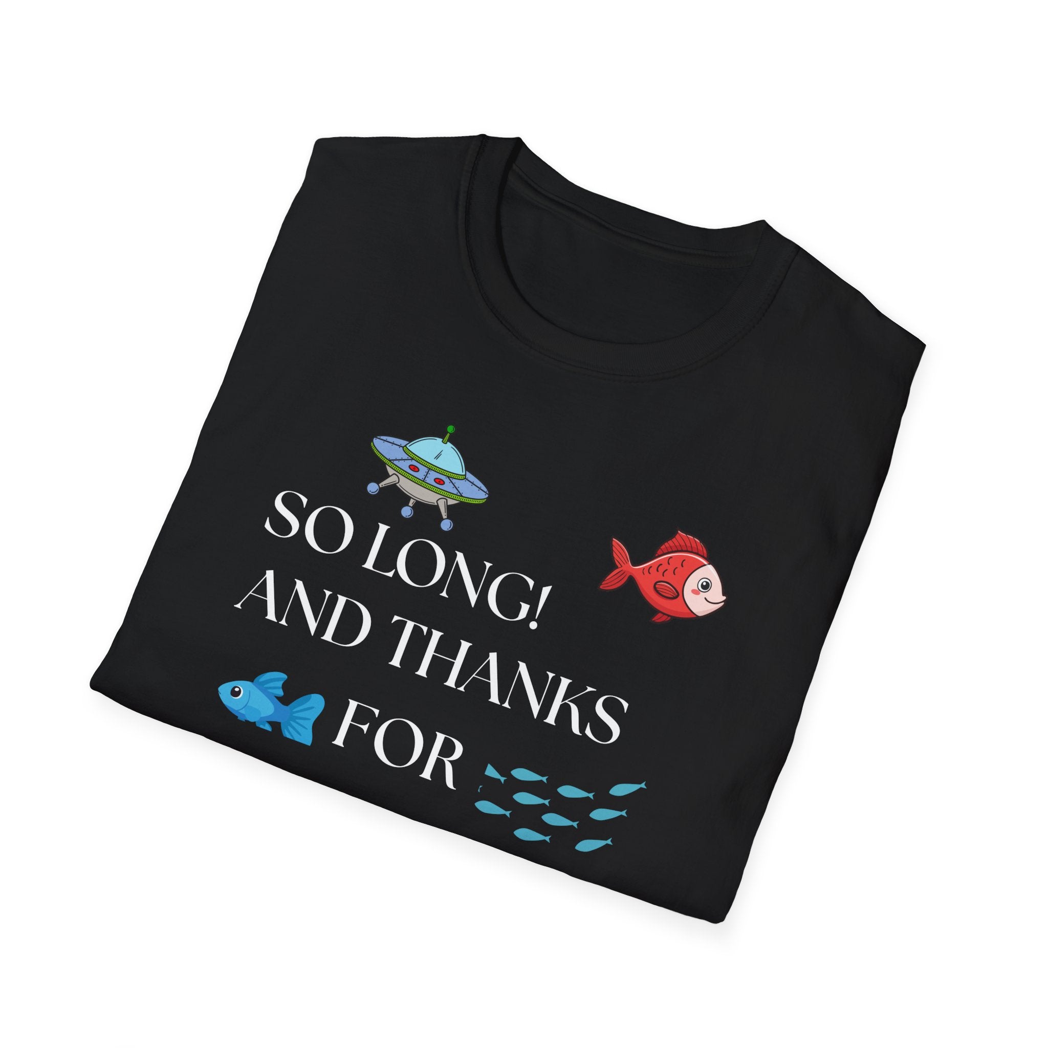 So Long And Thanks For All The Fish T-Shirt | Fish Illustration, Ocean Theme