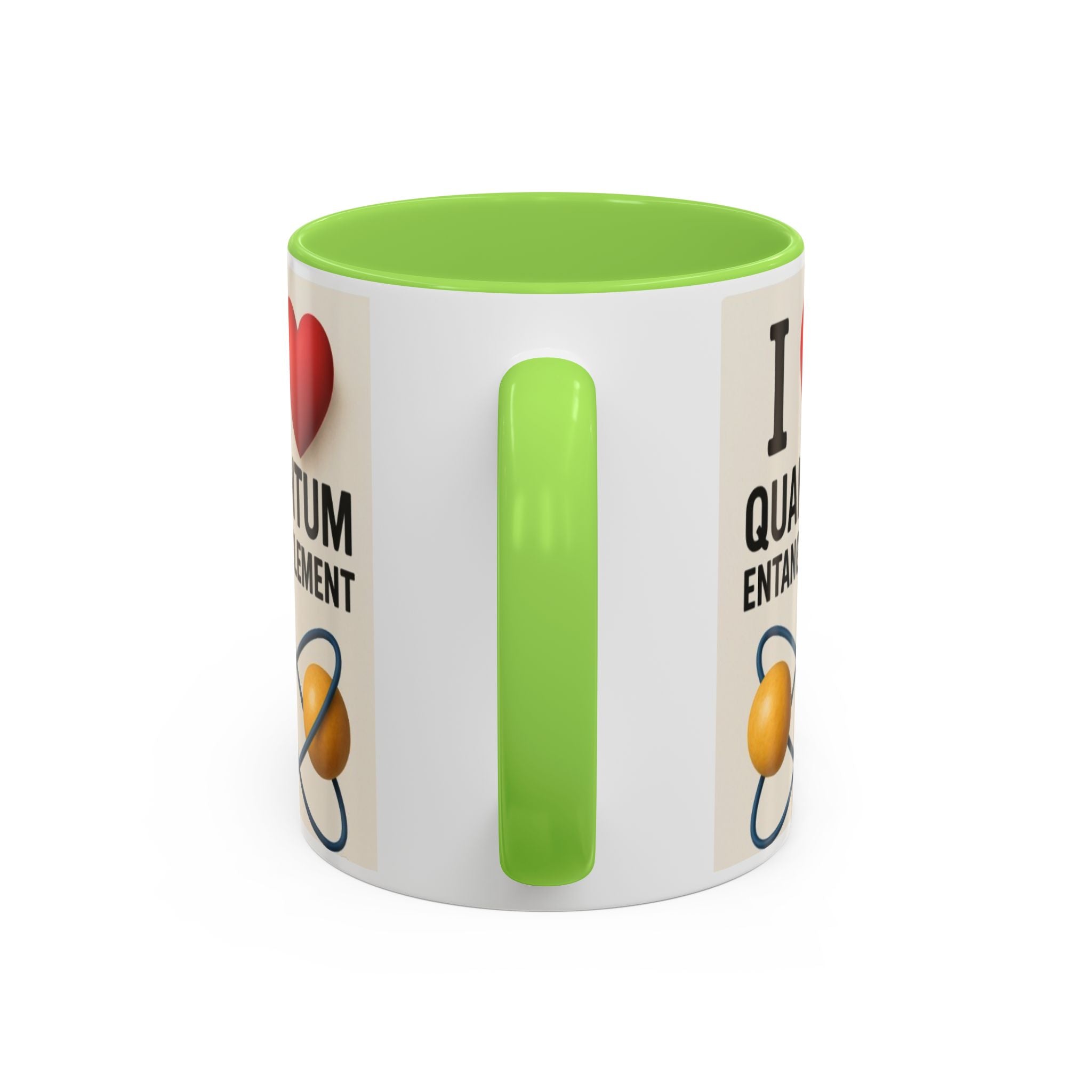 I Love Quantum Entanglement Mug – Science Nerd Coffee Mug