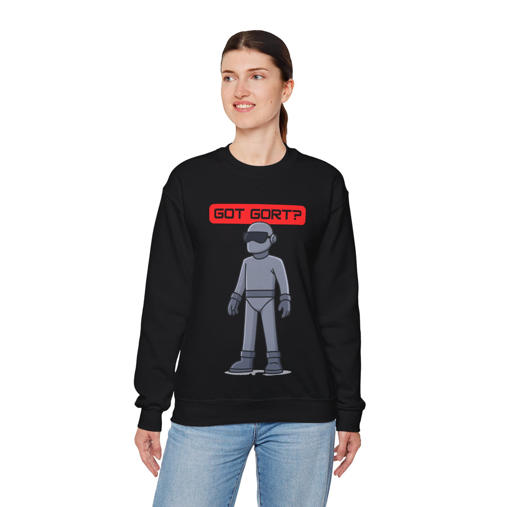 Got Gort? Unisex Crewneck Sweatshirt - Cool Casual Wear, Fun Graphic Hoodie, Perfect Gift for Friends, Everyday Comfort