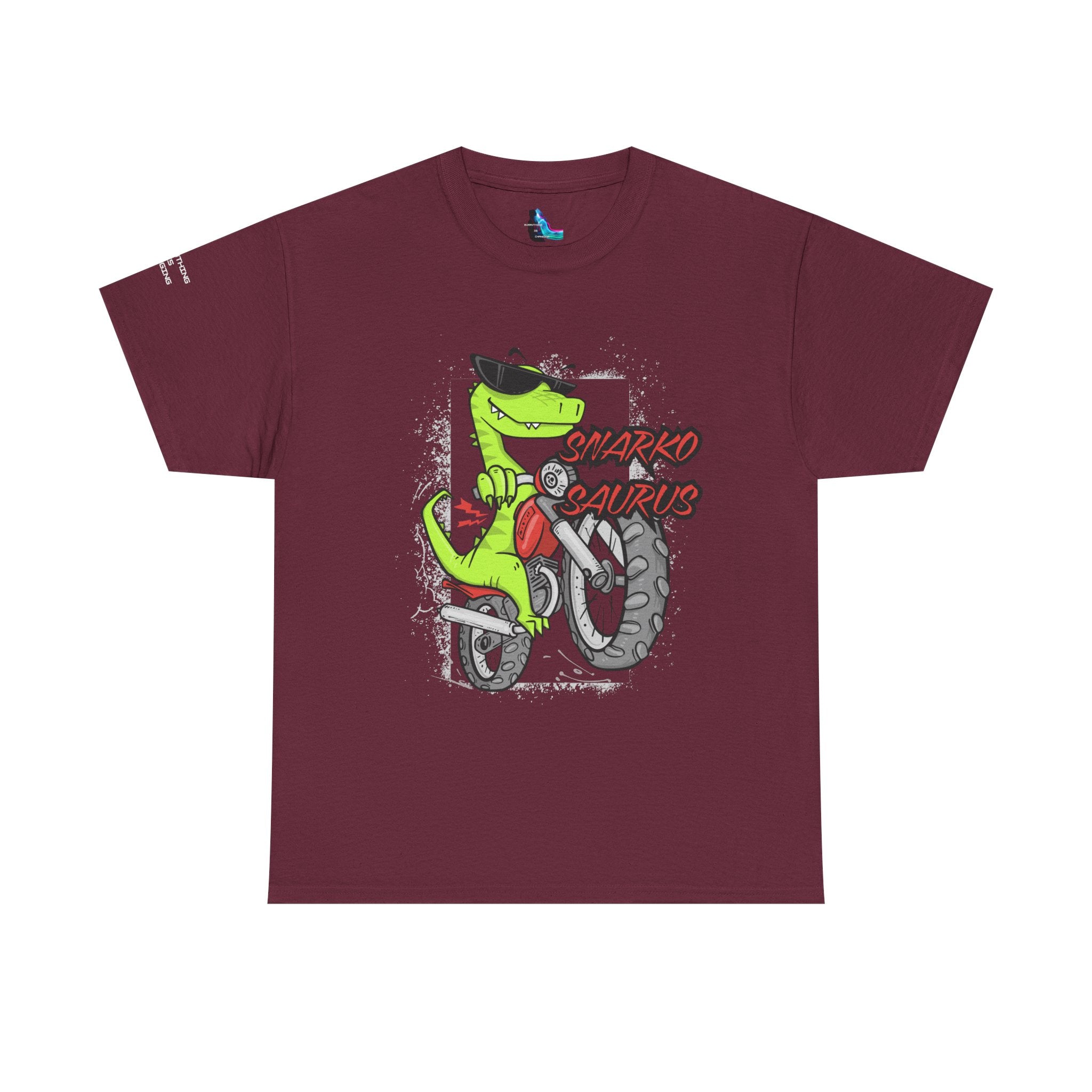 Snarkosaurus Cool Graphic Tee for Dinosaur Lovers | Unisex Heavy Cotton Tee