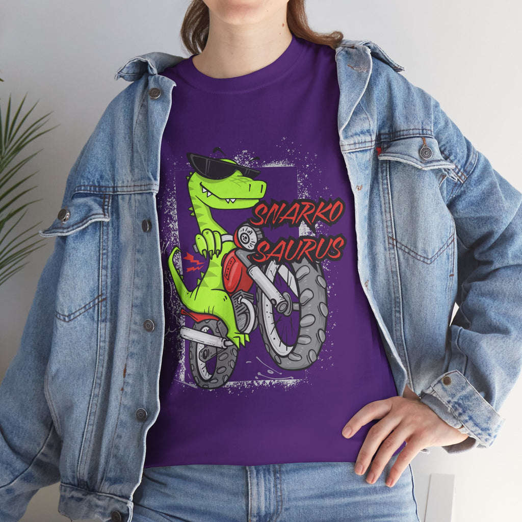 Snarkosaurus Cool Graphic Tee for Dinosaur Lovers | Unisex Heavy Cotton Tee