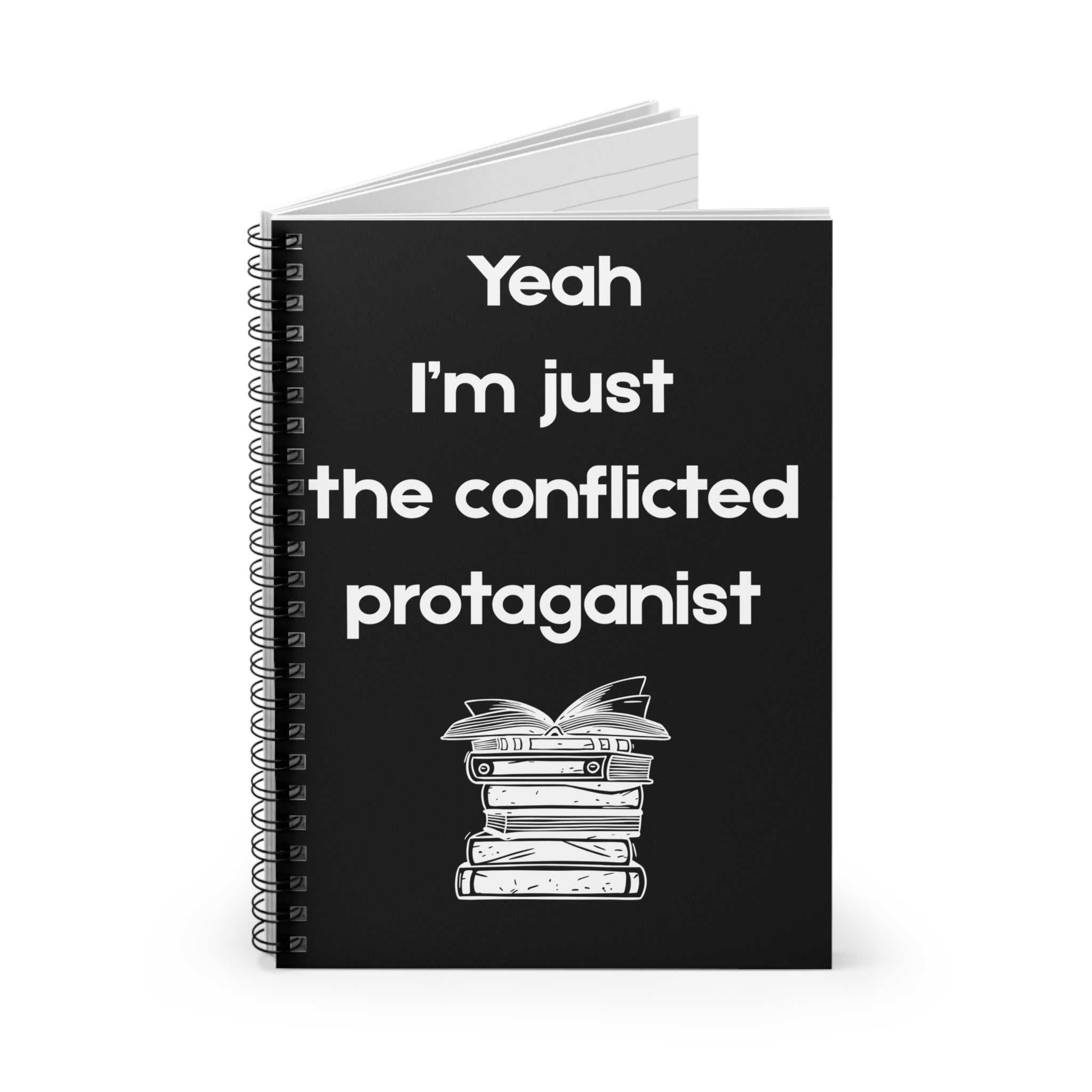 Conflicted Protagonist Notebook, Creative Writing Journal