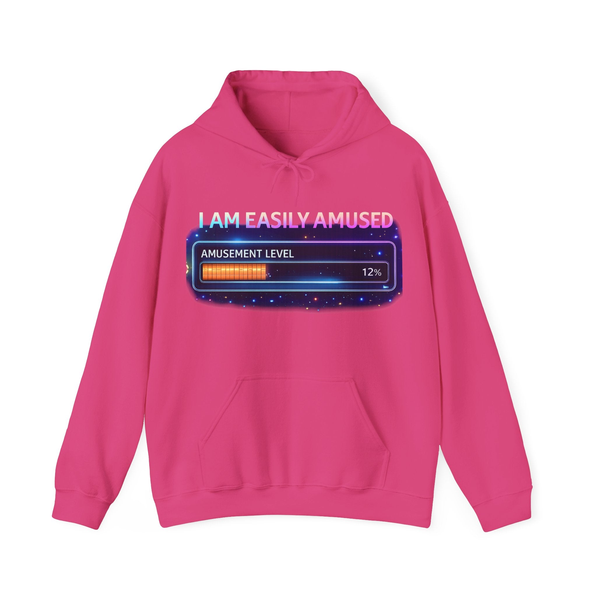 I Am Easily Amused Level Meter Hoodie | Funny Gamer Sweatshirt