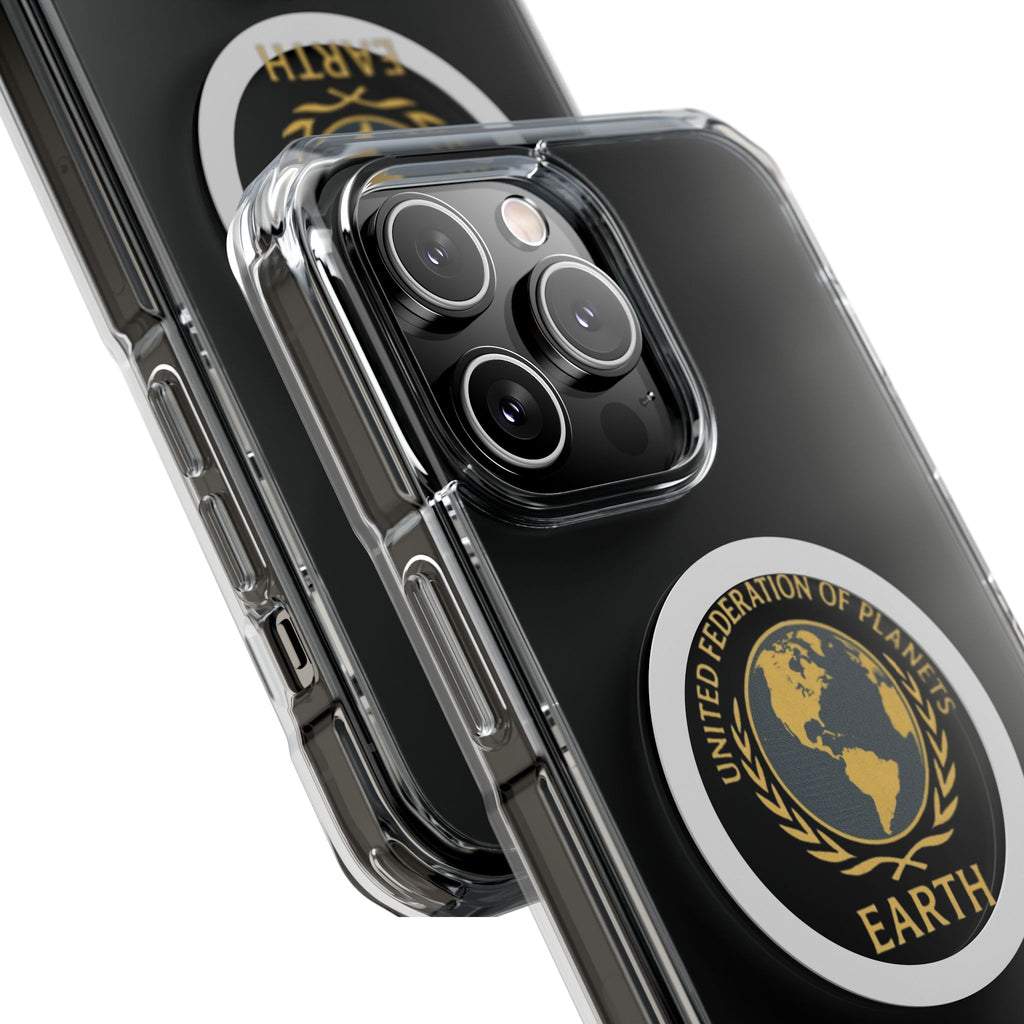 United Federation of Planets Earth Logo Magnetic Clear Case | Phone Case