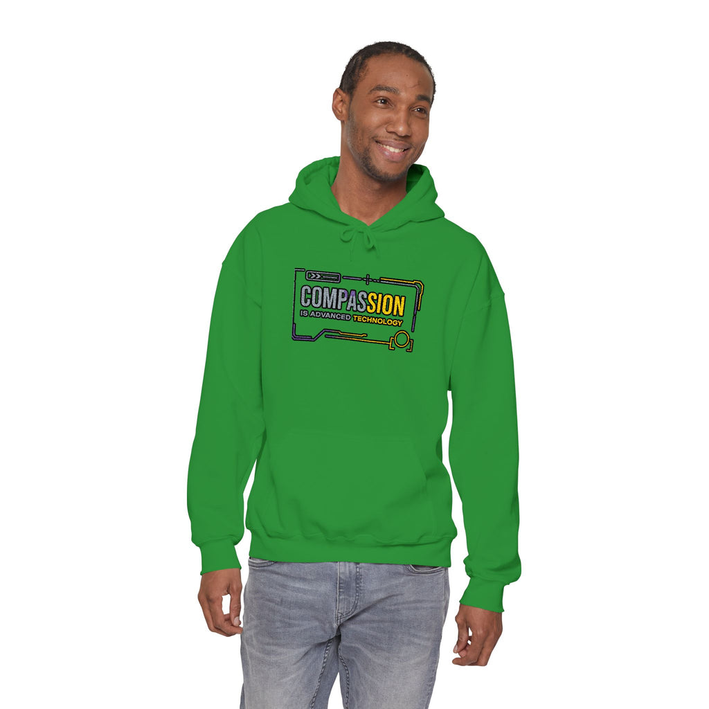 Compassion is Advanced Technology Embroidered Hoodie