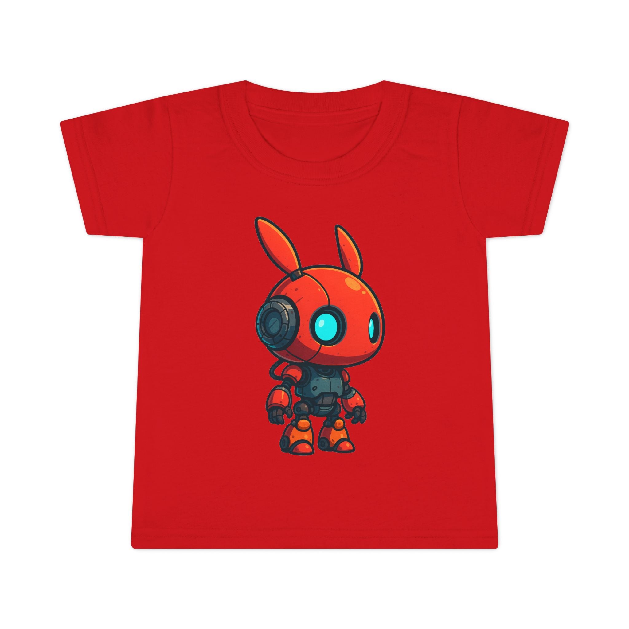 Happy RobotToddler T-shirt | Cute Sci-Fi Bunny Robot, Kids Tee