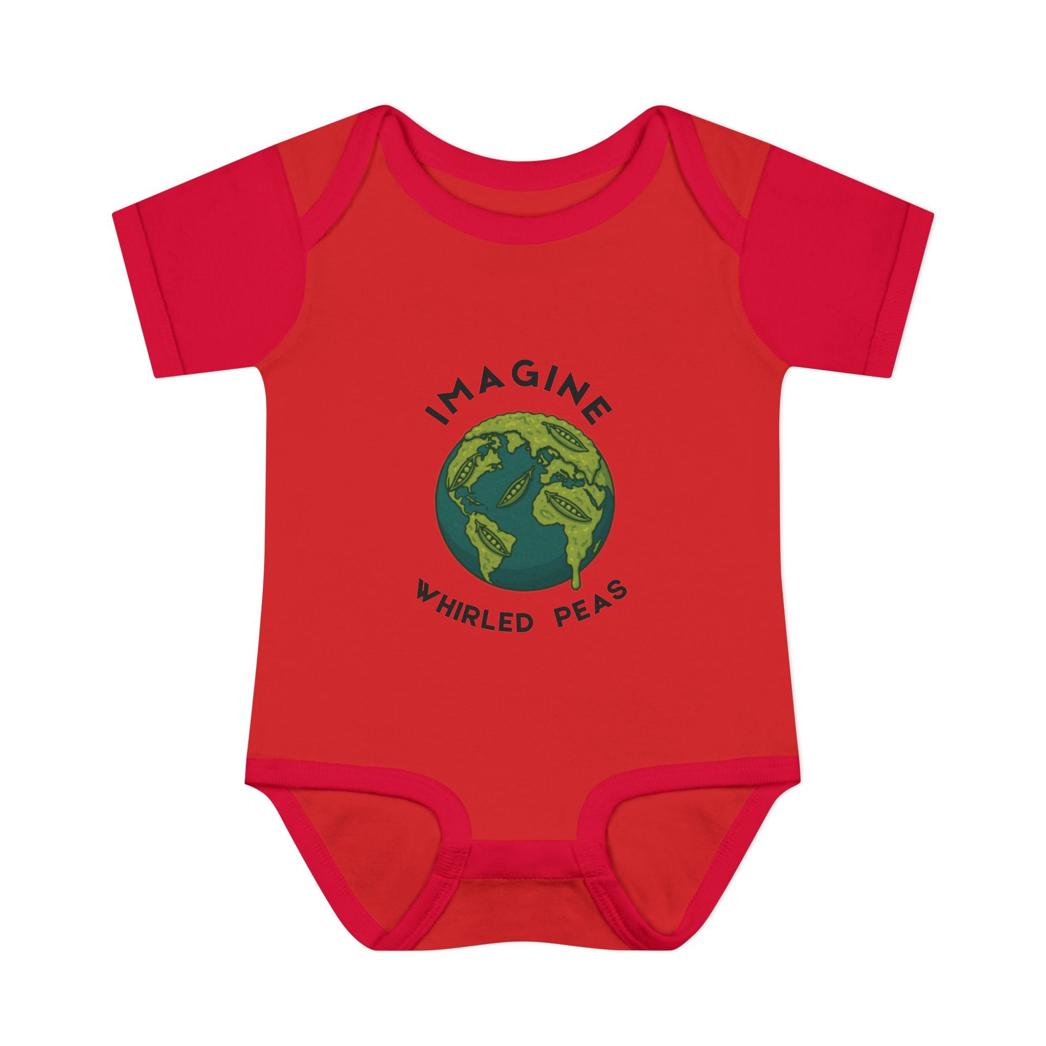 Imagine Whirled Peas Whimsical Baby Onesie