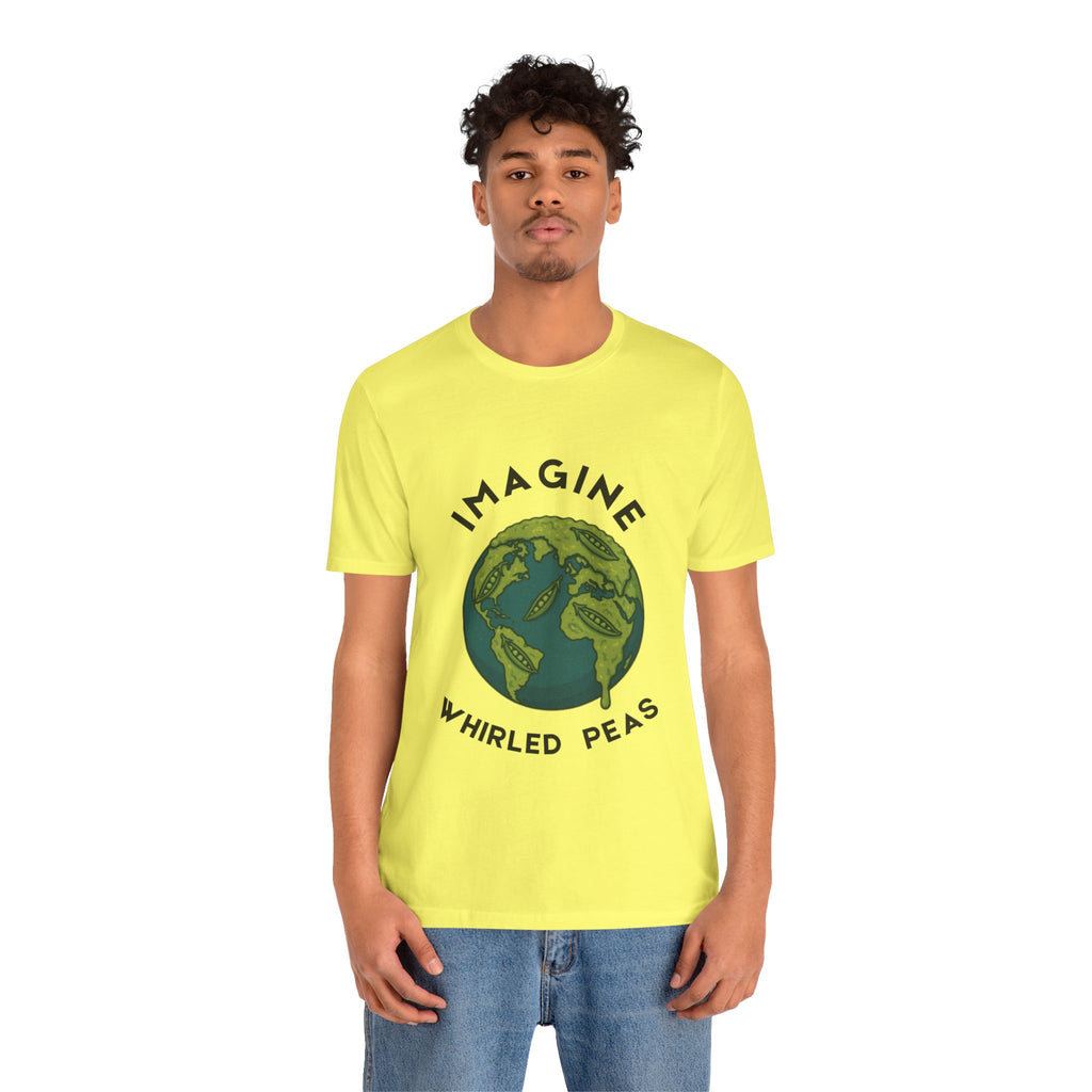 Imagine Whirled Peas Short Sleeve Tee, Eco-Friendly T-Shirt