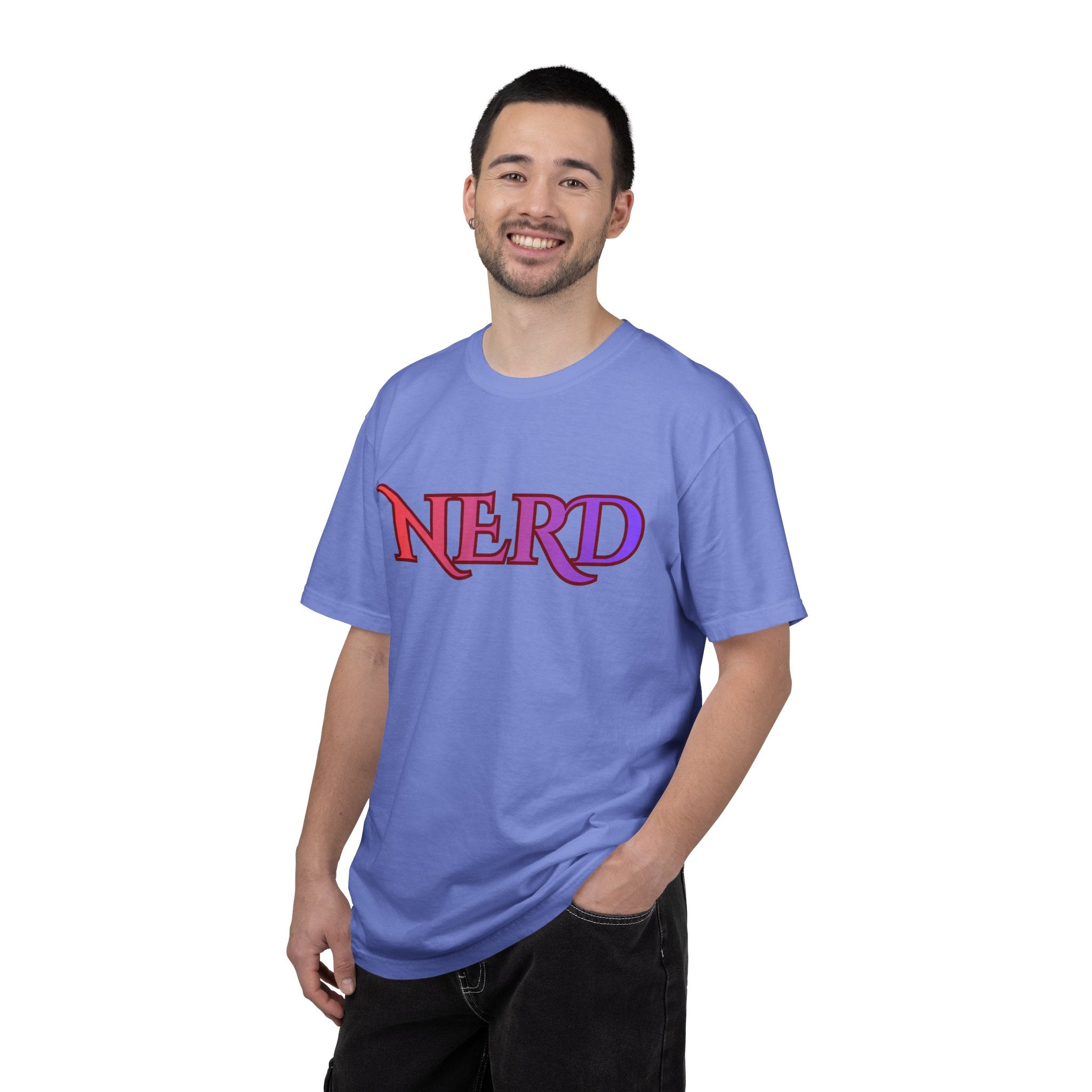 Funny Nerd Shirt, colorful lettering, Cool Nerd gifts Science Nerd Unisex Comfort Colors tee