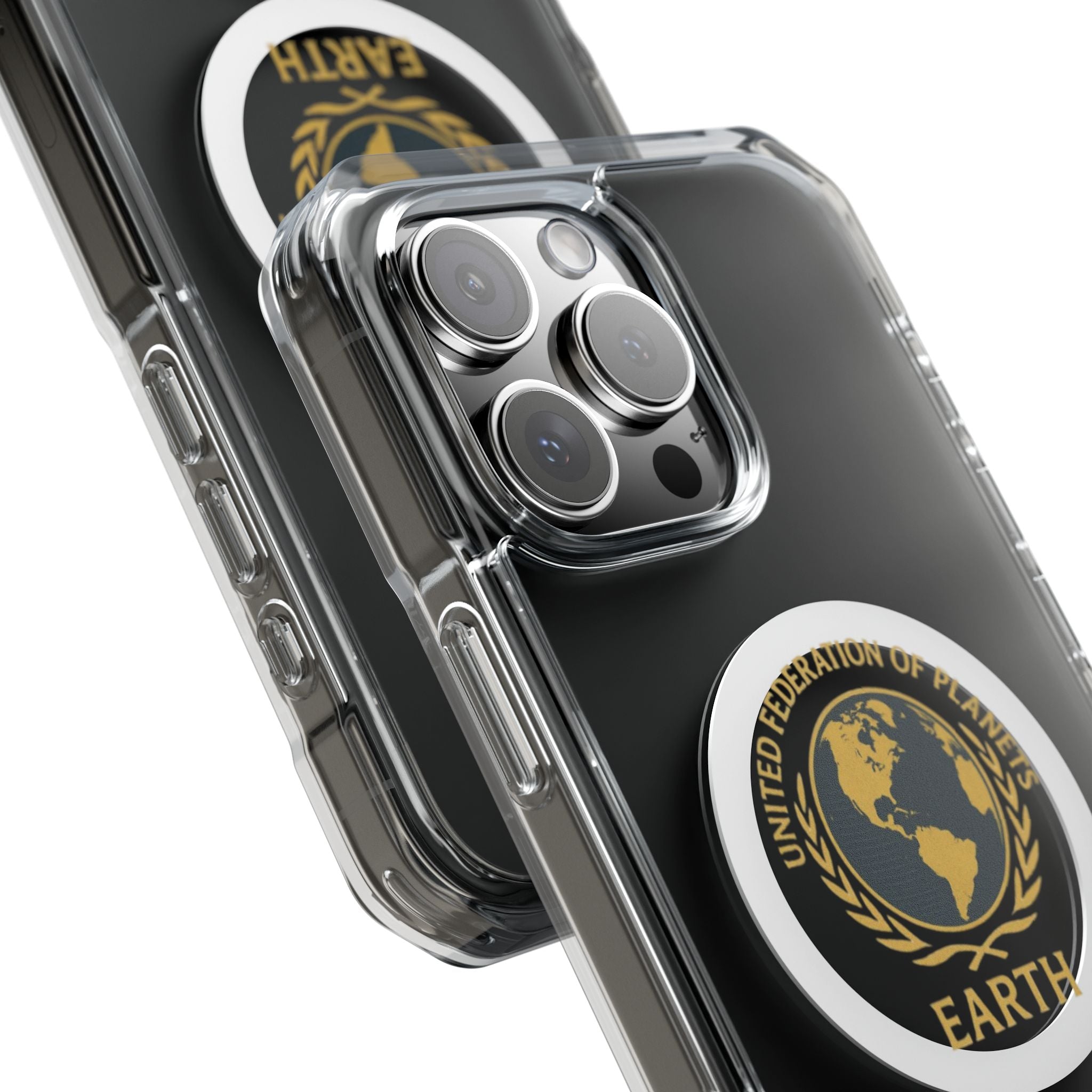 United Federation of Planets Earth Logo Magnetic Clear Case | Phone Case