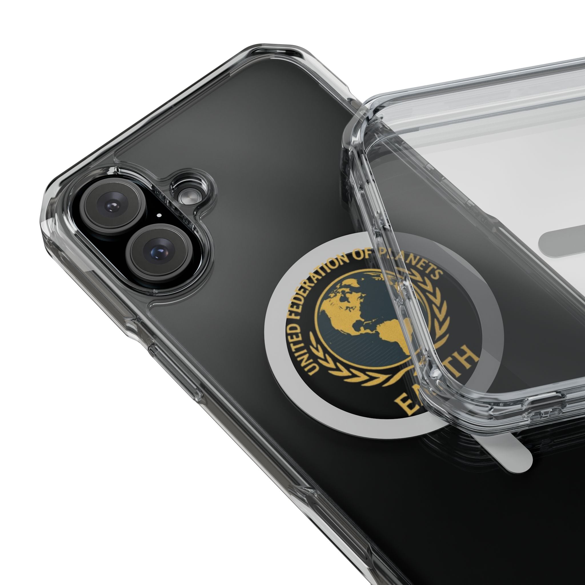 United Federation of Planets Earth Logo Magnetic Clear Case | Phone Case