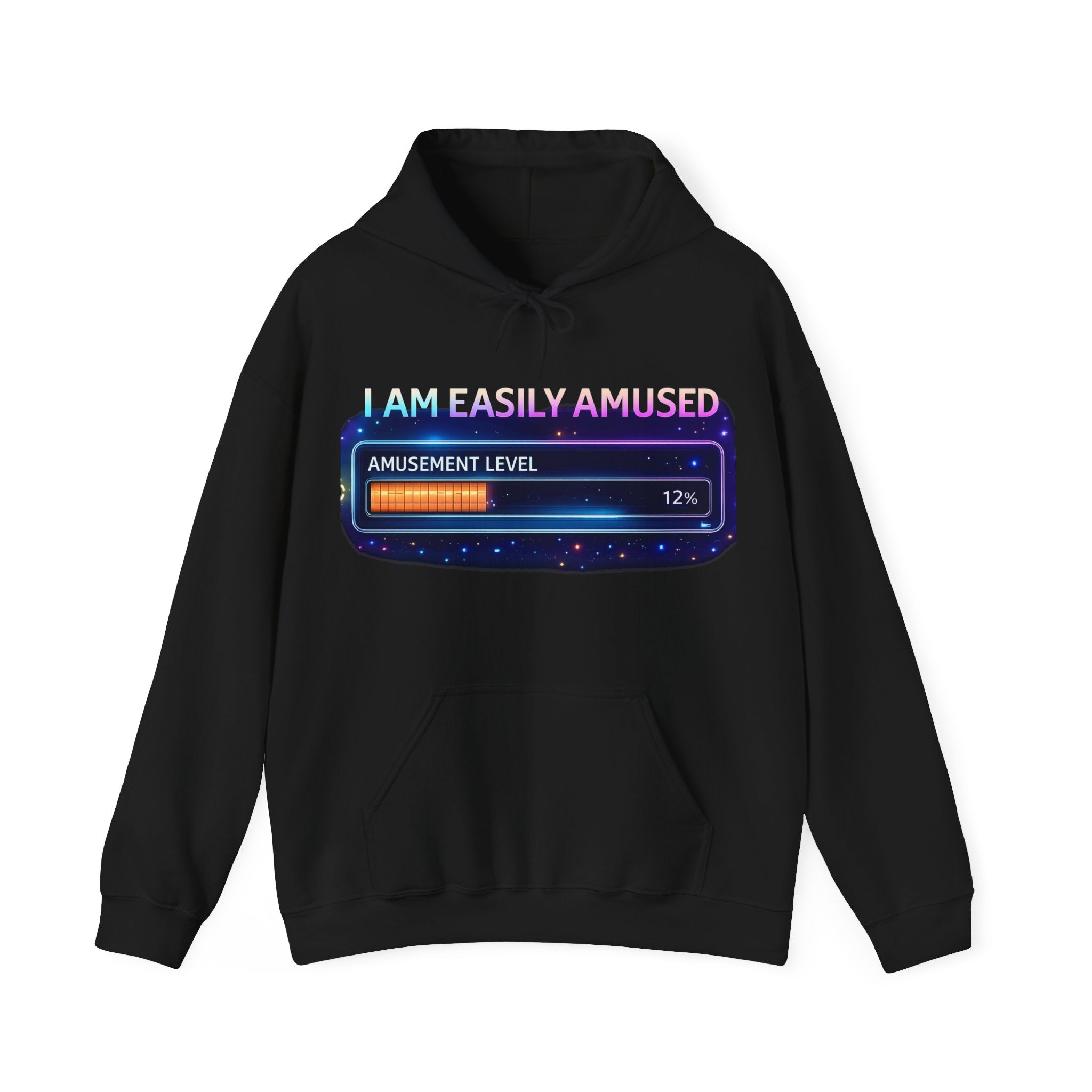 I Am Easily Amused Level Meter Hoodie | Funny Gamer Sweatshirt