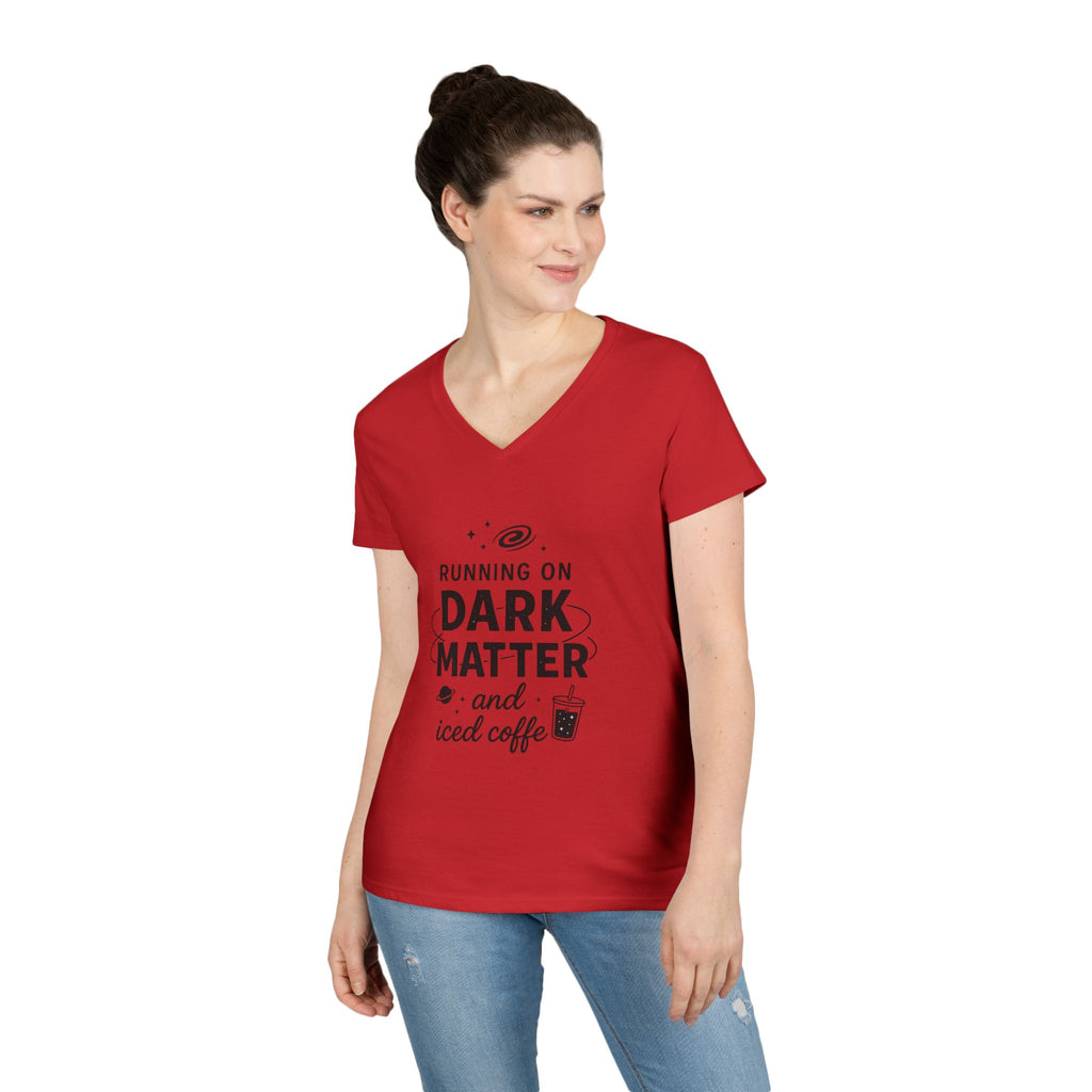 Running on Dark Matter and Iced Coffee T-Shirt | Science Coffee Tee