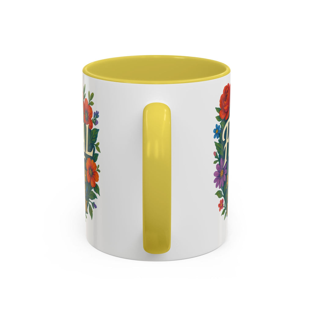 Feral Approach at Your Own Risk Mug | Floral Illustration, Ceramic Coffee Cup