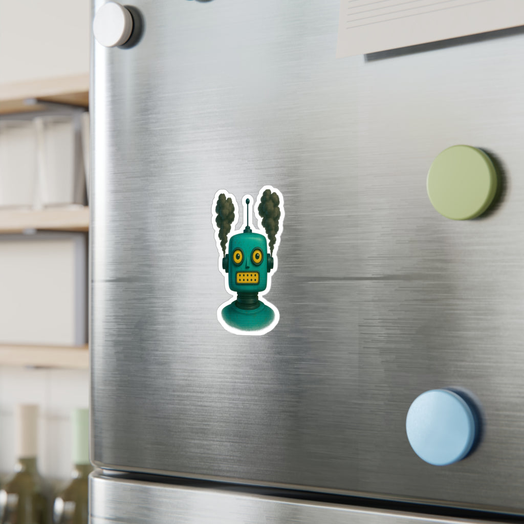 Playful Robot Vinyl Decals, Fun Decoration, Nerdy Gifts, Cute Stickers for Kids, Gift for Tech Lovers, Unique Home Décor