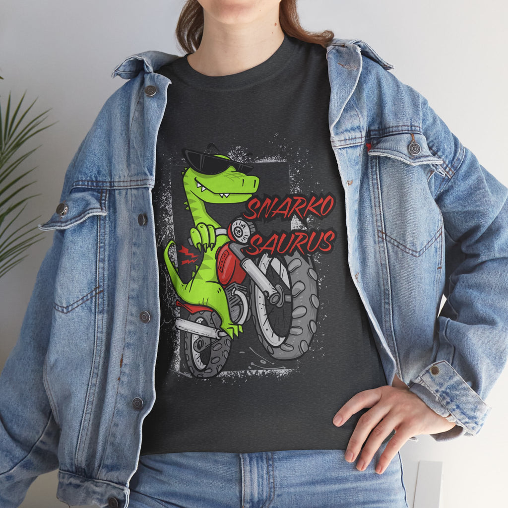 Snarkosaurus Cool Graphic Tee for Dinosaur Lovers | Unisex Heavy Cotton Tee