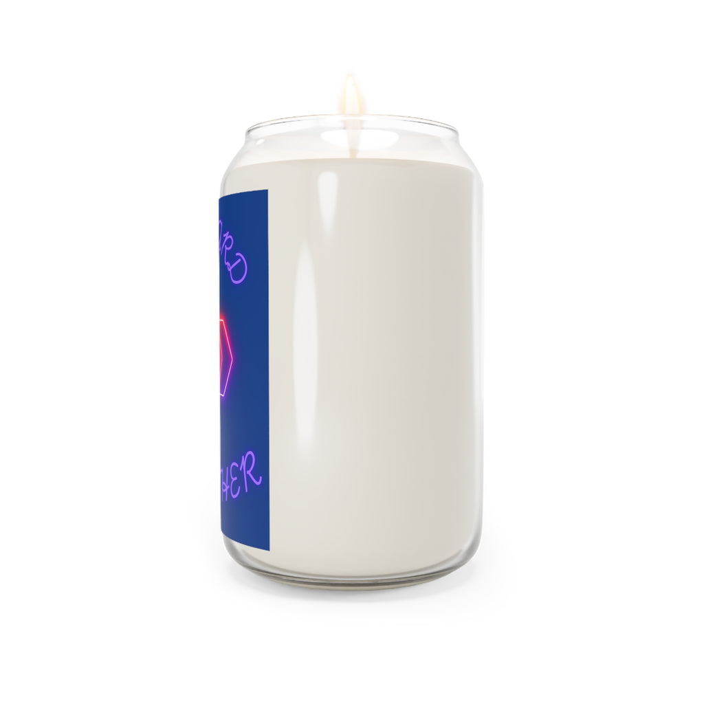Forward Together Candle | Soy Candle with Neon Arrow Design