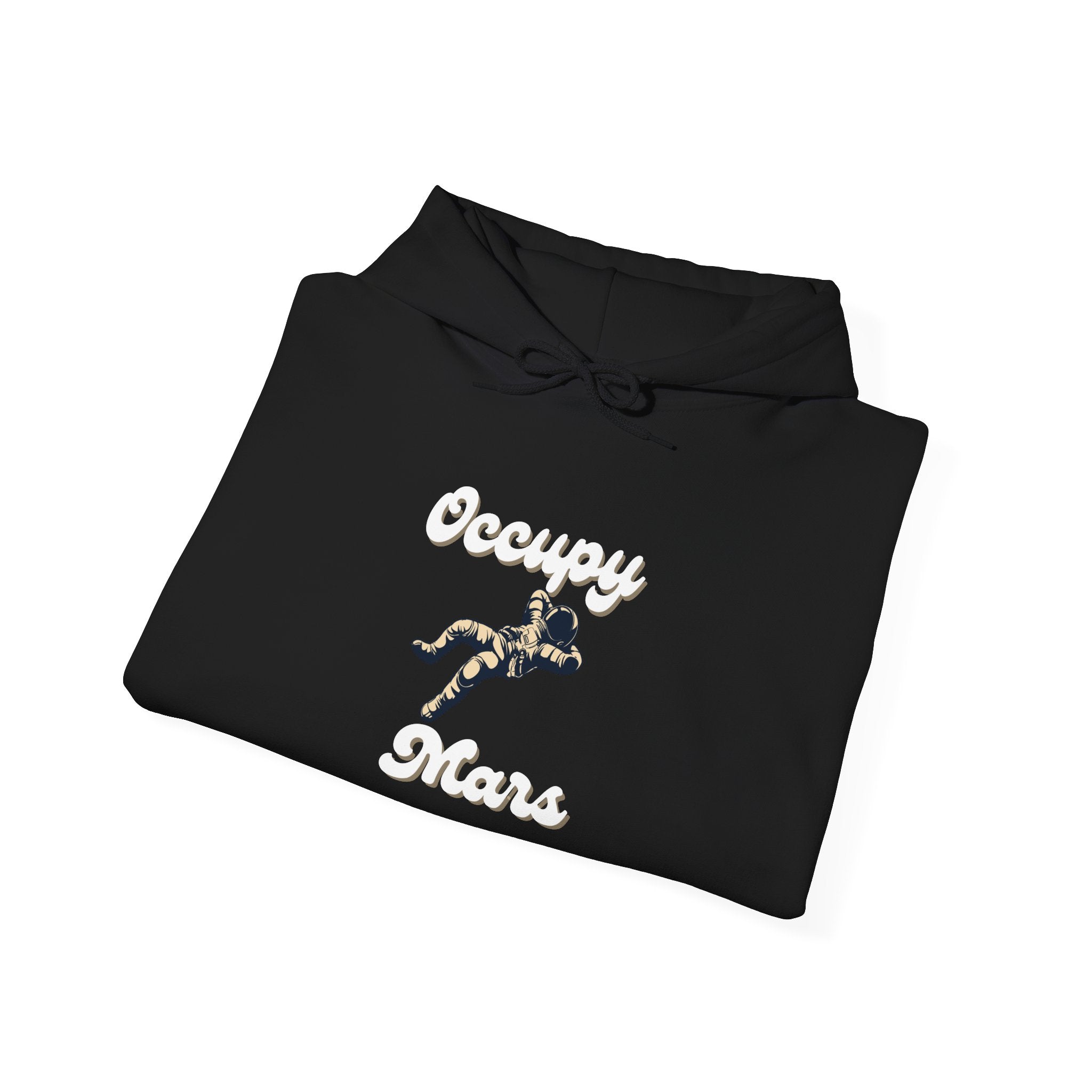 Occupy Mars Casual Statement Hoodie -, Unisex Sweatshirt