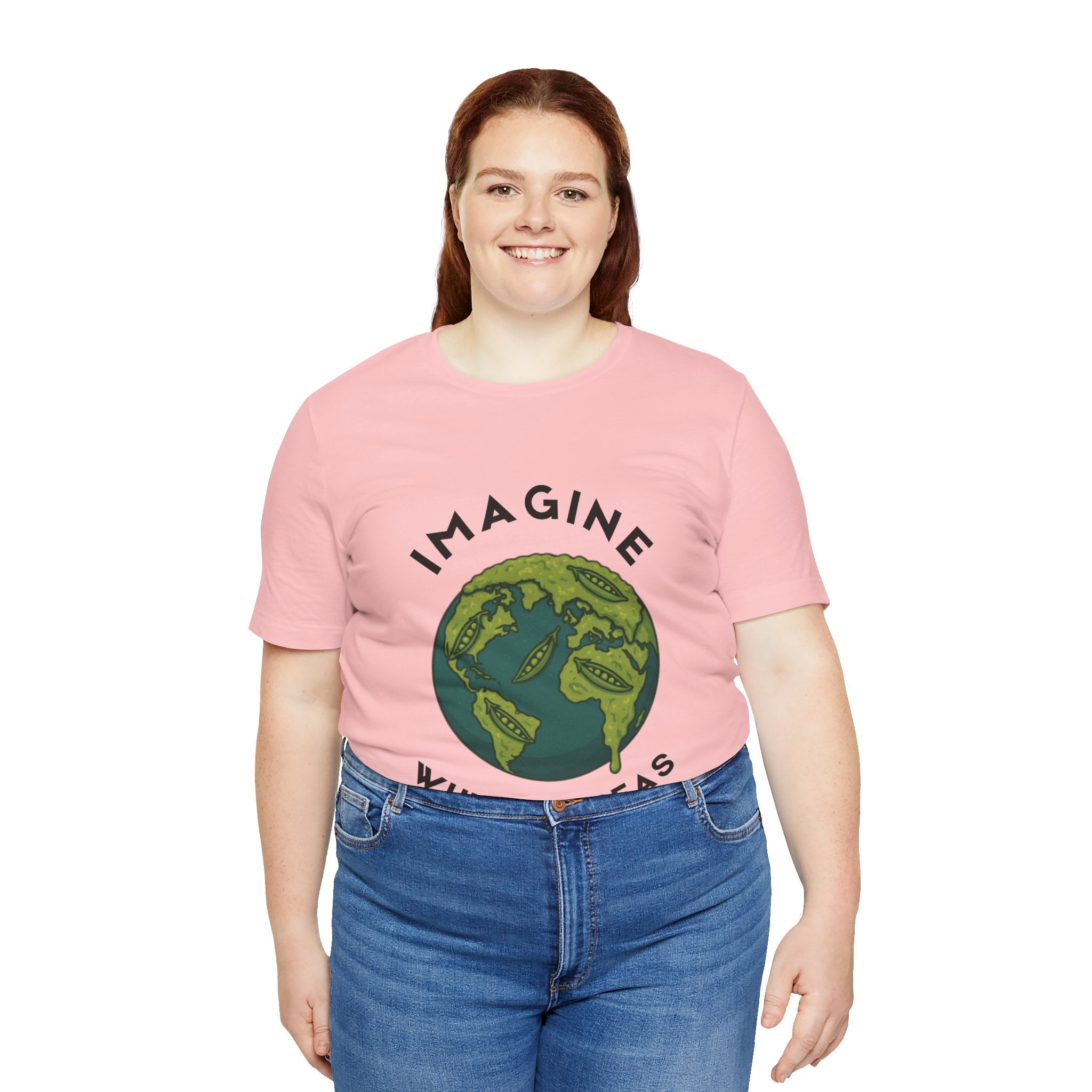 Imagine Whirled Peas Short Sleeve Tee, Eco-Friendly T-Shirt
