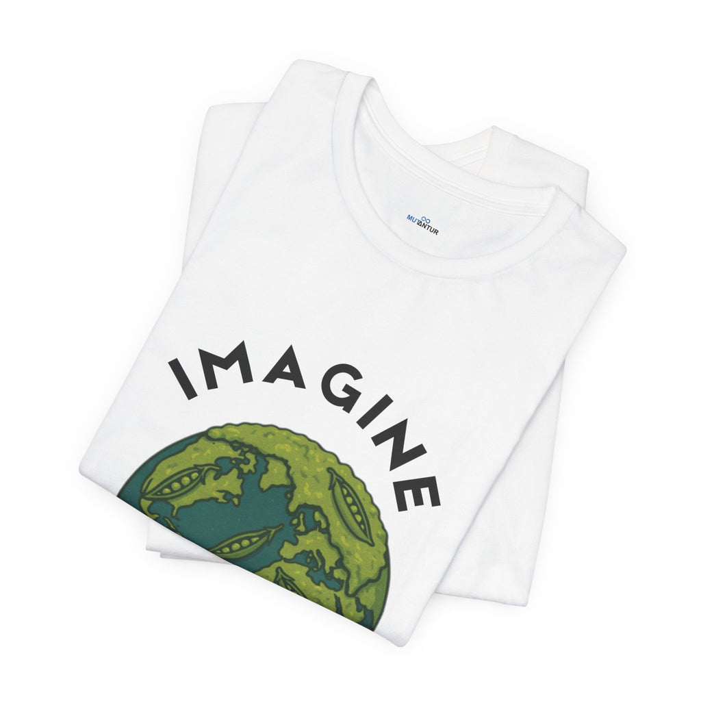 Imagine Whirled Peas Short Sleeve Tee, Eco-Friendly T-Shirt