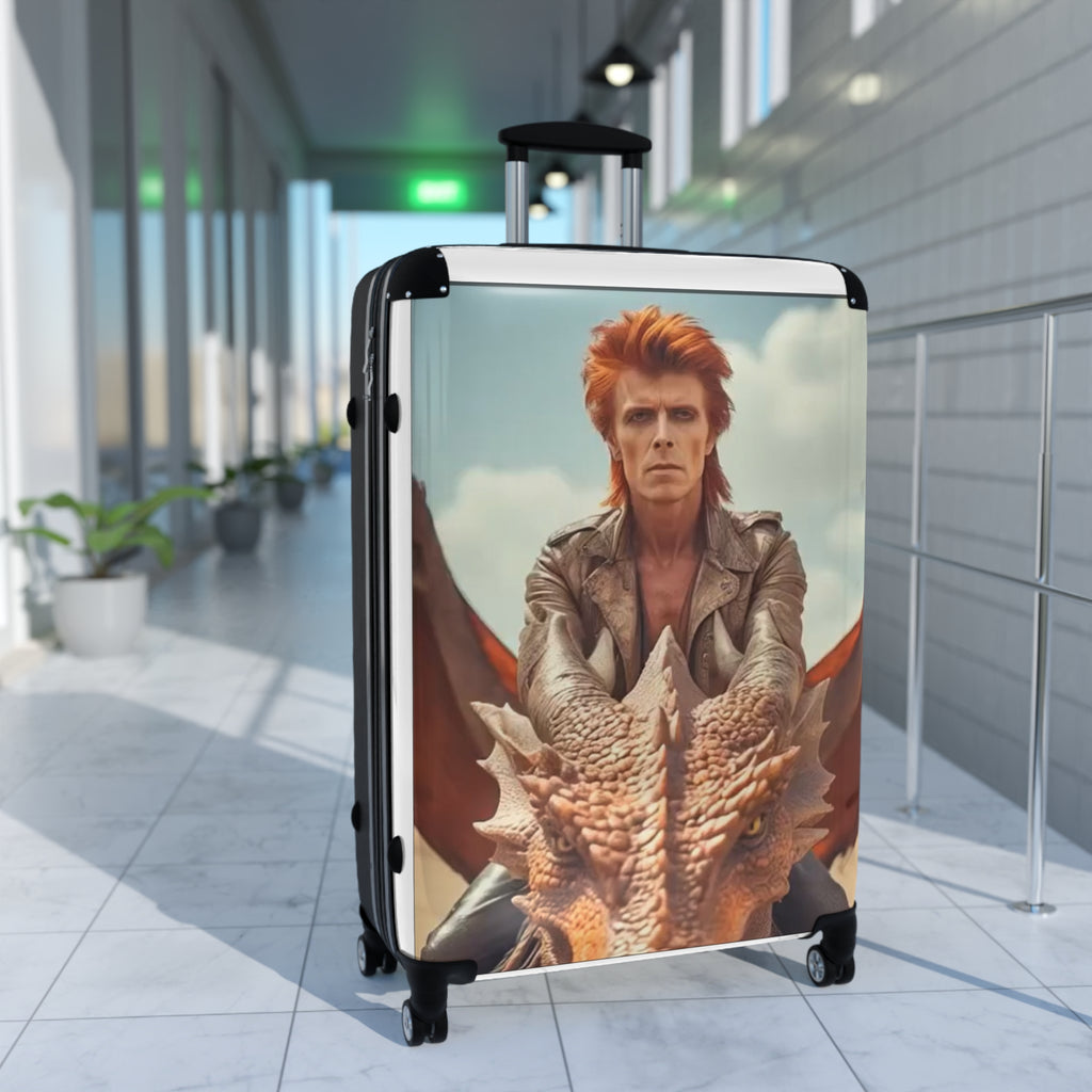 Fantasy-Themed Suitcase for Travelers, Unique Luggage for Adventure Lovers, Baggage for Cosplay, Dragon Travel Case, Carry-On for Creatives