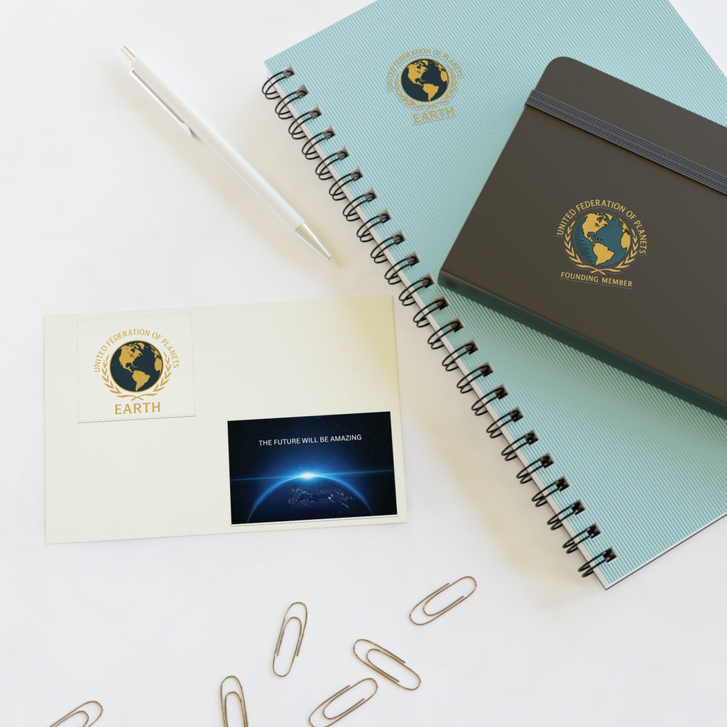 United Federation of Planets Sticker Sheets, Journal Accessories, Space Enthusiast Gifts, Fun Office Supplies, Star Trek