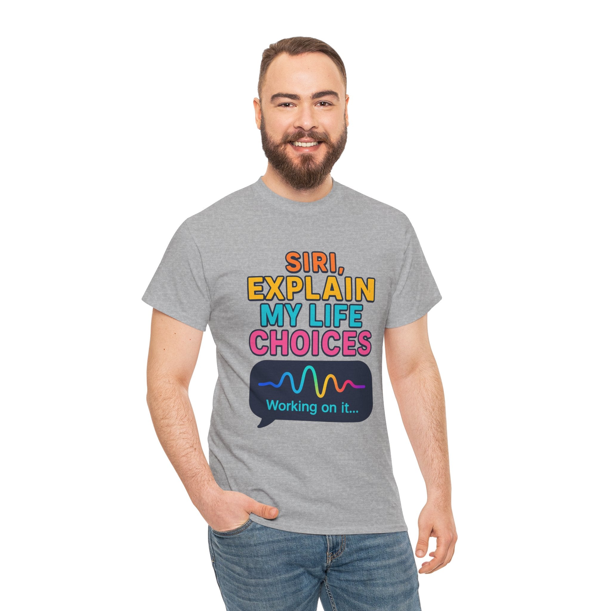 Siri Explain My Life Choices T-Shirt | Funny Tech Quote Tee