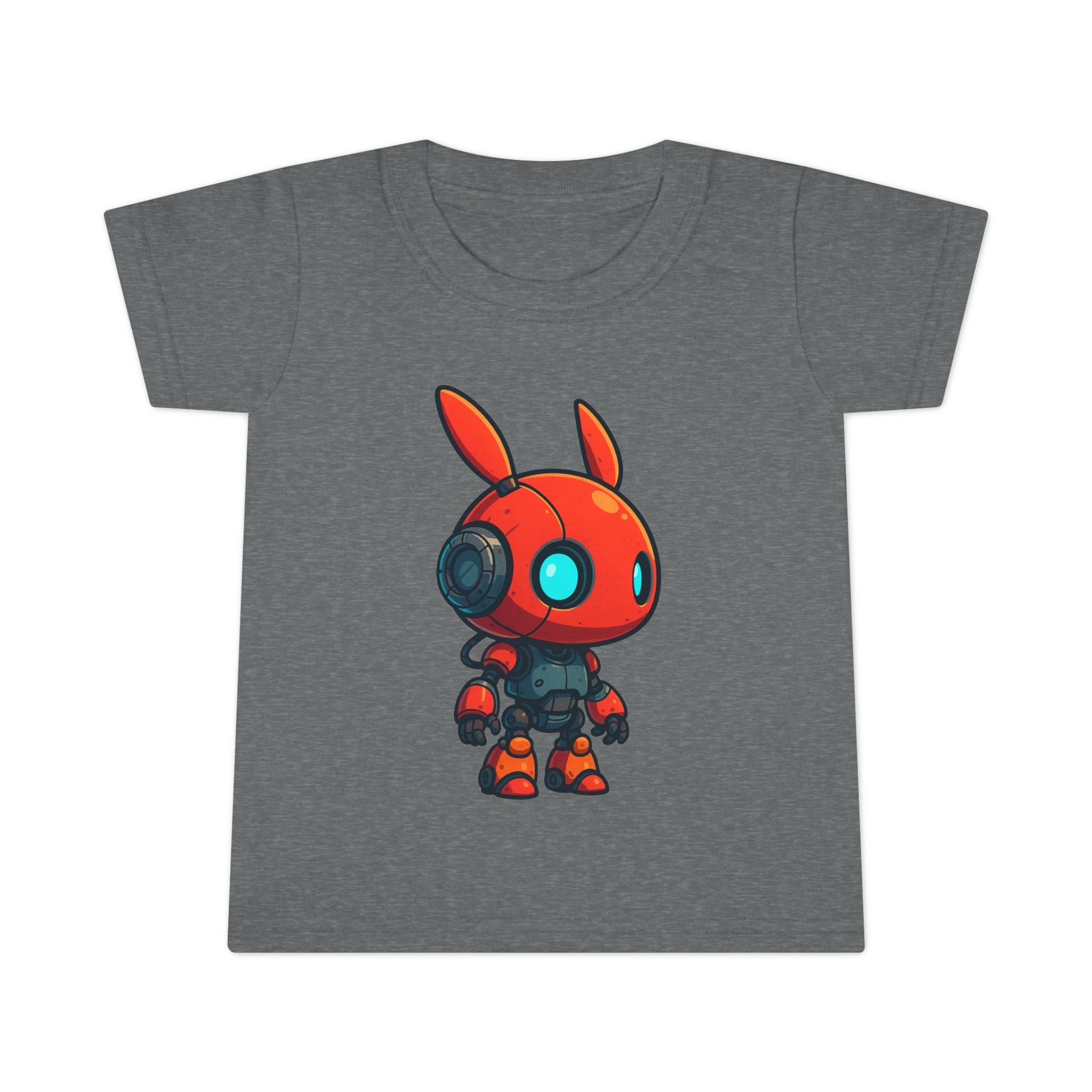 Happy RobotToddler T-shirt | Cute Sci-Fi Bunny Robot, Kids Tee
