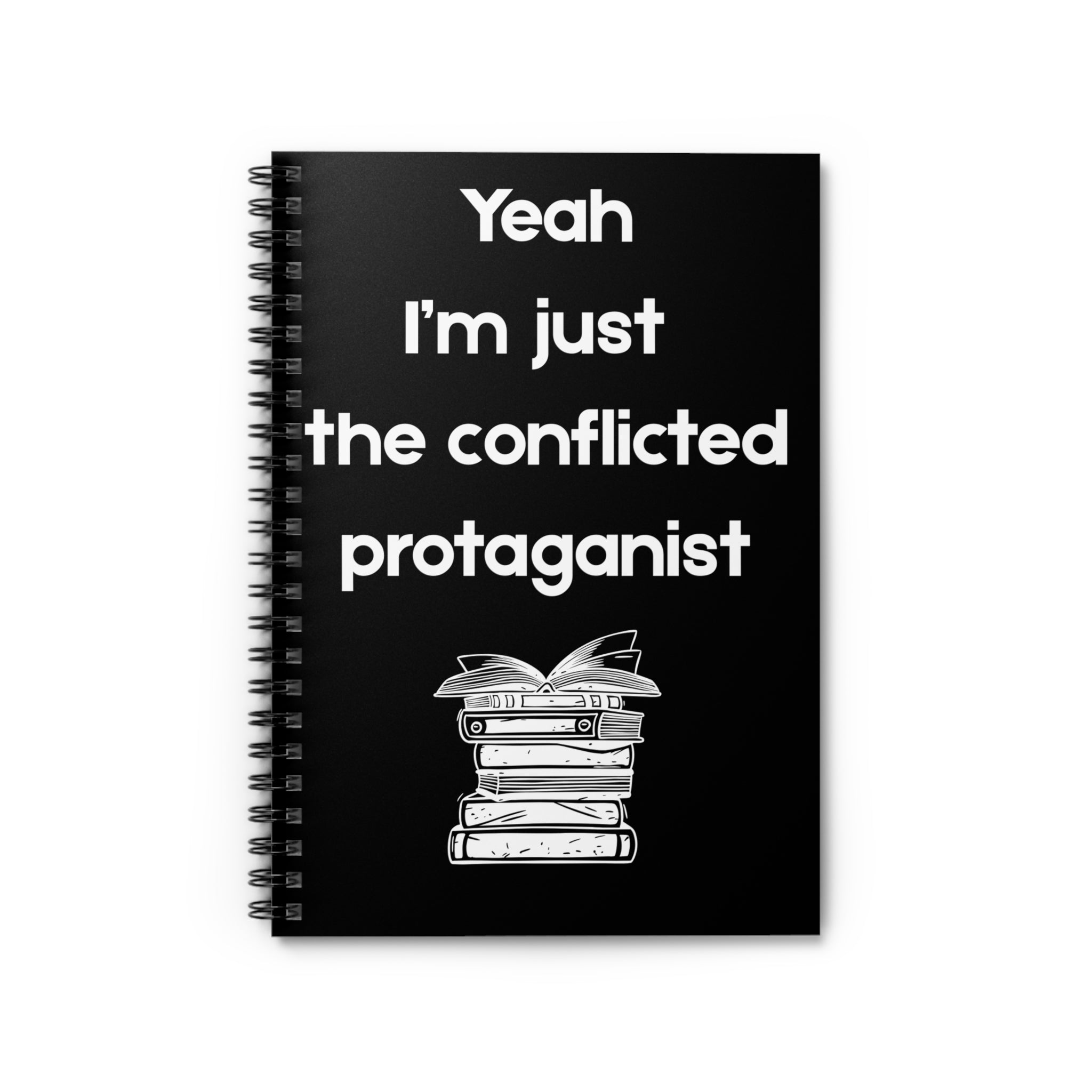 Conflicted Protagonist Notebook, Creative Writing Journal