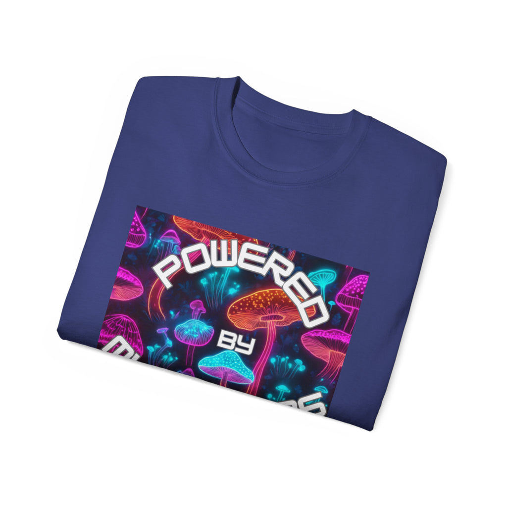 Powered by Mushrooms Funky Unisex Graphic Shirt