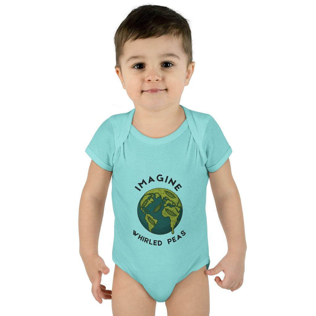 Imagine Whirled Peas Whimsical Baby Onesie