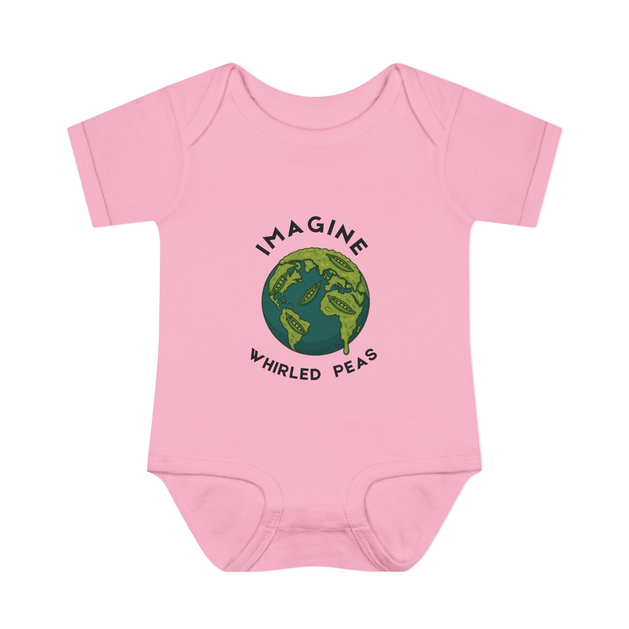 Imagine Whirled Peas Whimsical Baby Onesie