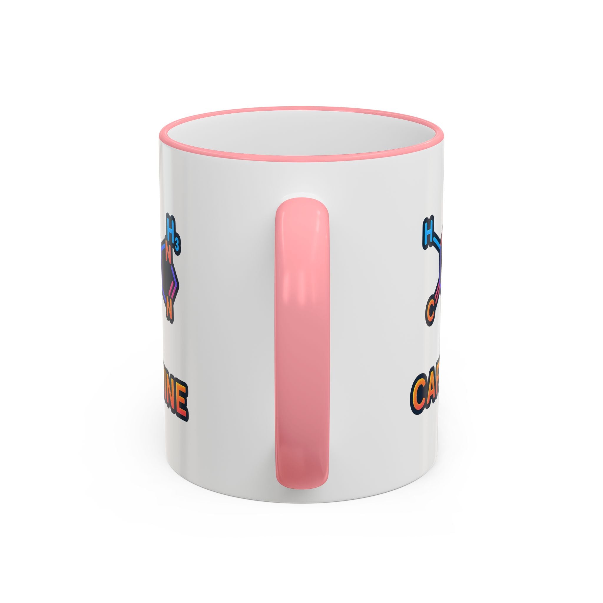 Caffeine Mug | Accent Rim & Handle 11oz 15oz