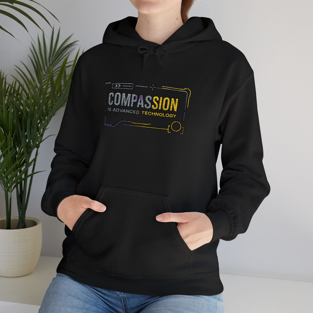 Compassion is Advanced Technology Embroidered Hoodie