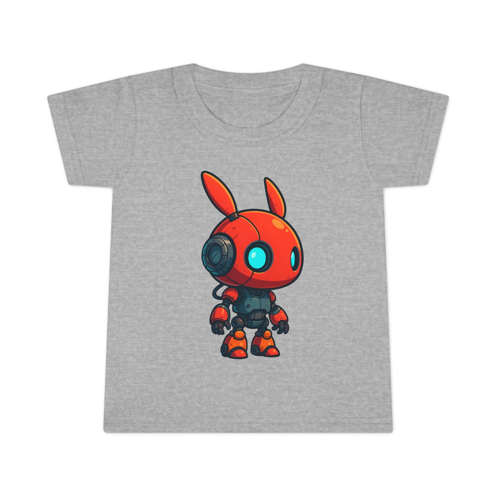 Happy RobotToddler T-shirt | Cute Sci-Fi Bunny Robot, Kids Tee