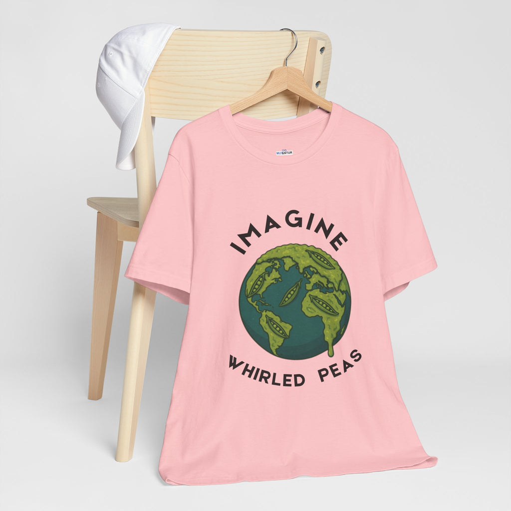 Imagine Whirled Peas Short Sleeve Tee, Eco-Friendly T-Shirt