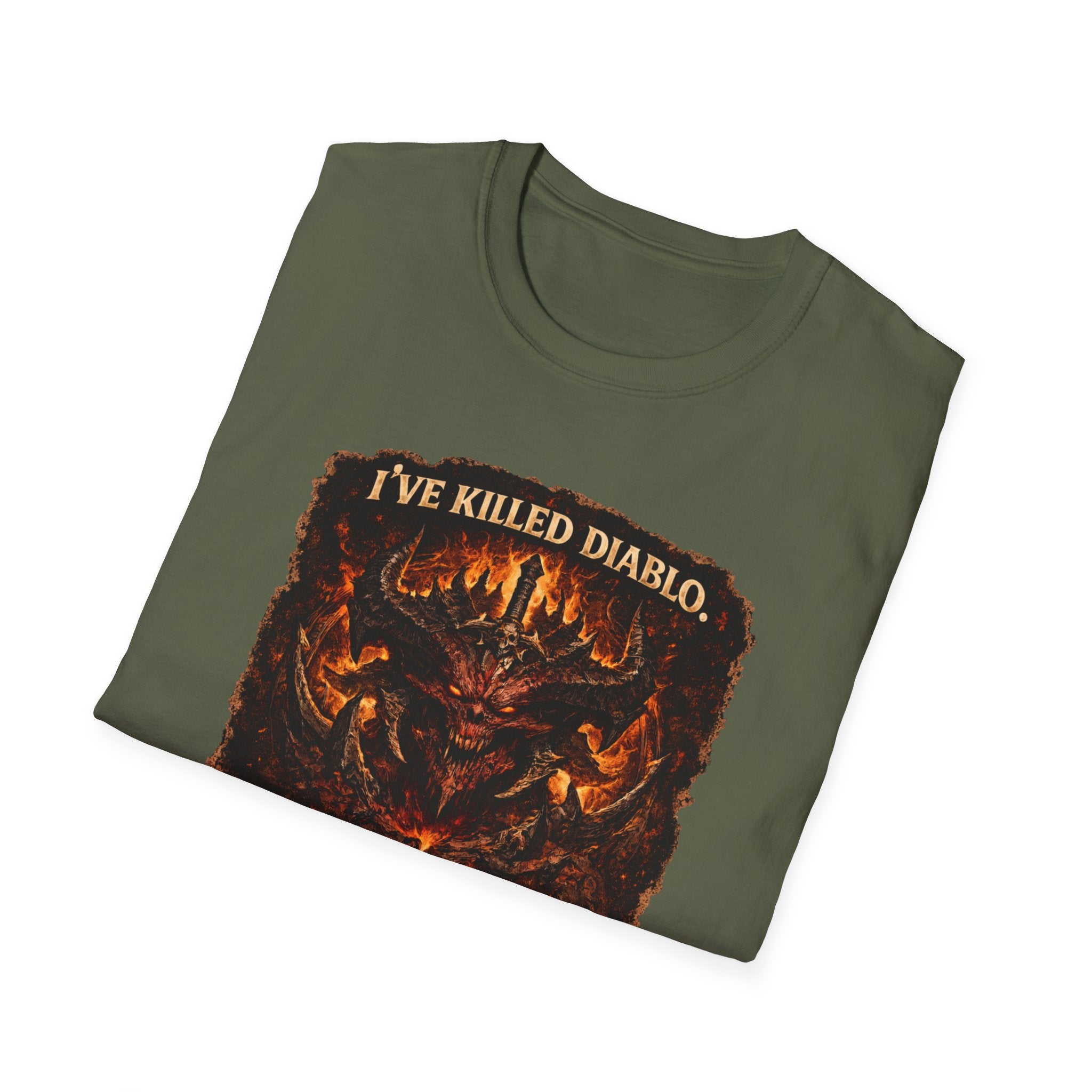 Diablo Demon Skull I Can Survive Another Monday T-Shirt